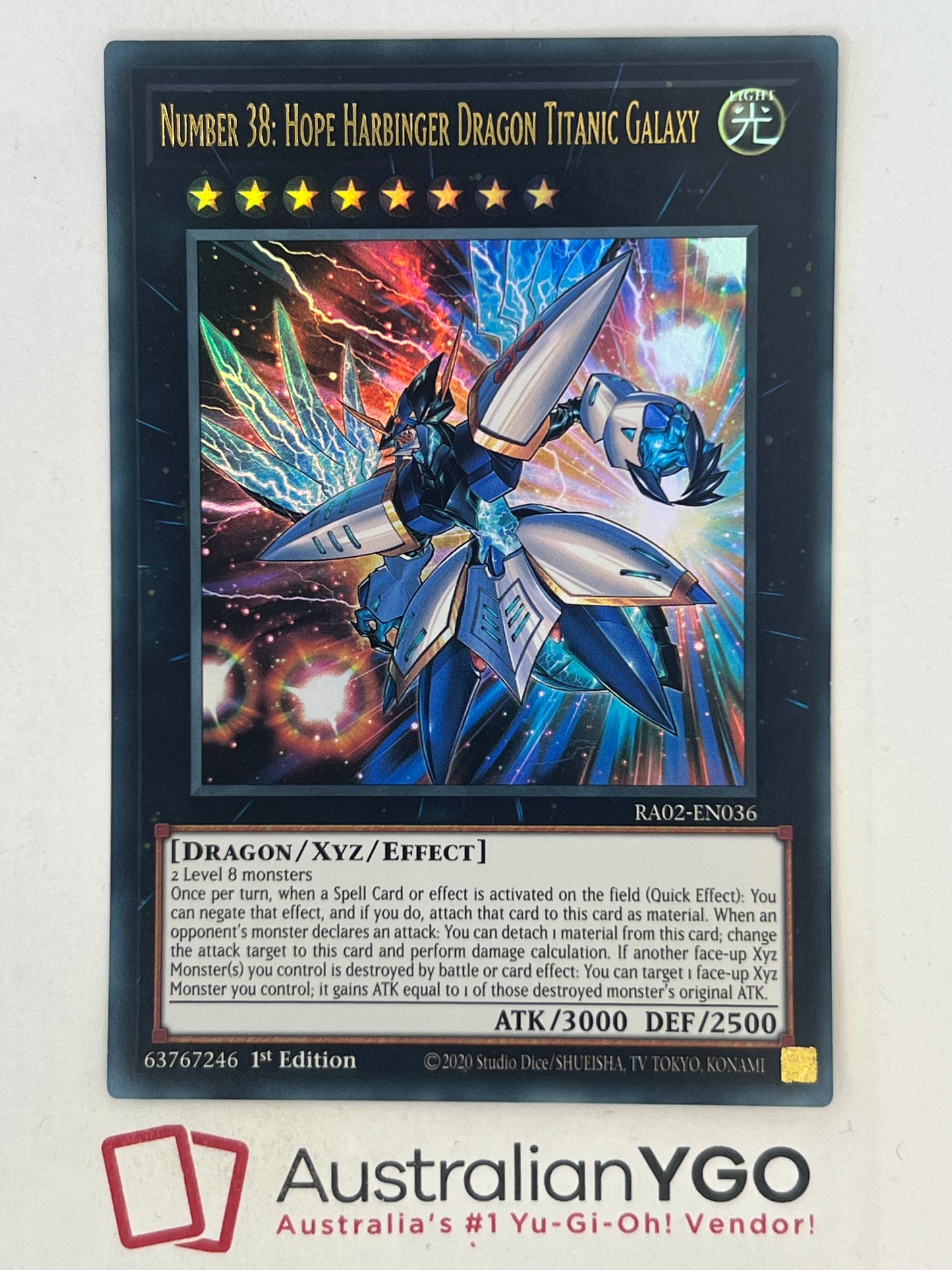 NUMBER 38: HOPE HARBINGER DRAGON TITANIC GALAXY RA02-EN036