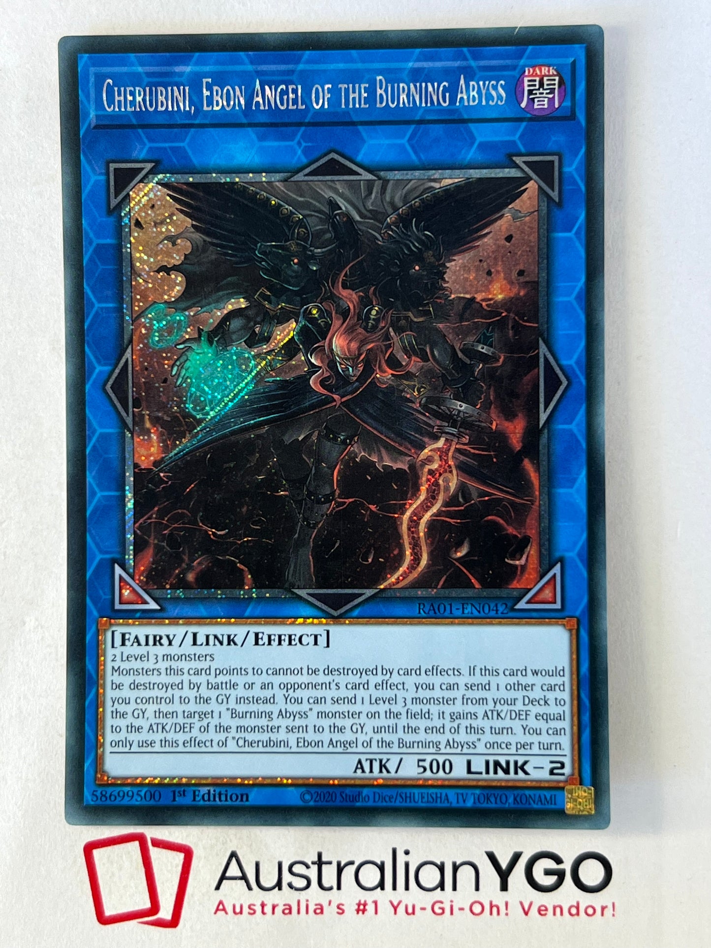 CHERUBINI, EBON ANGEL OF THE BURNING ABYSS RA01-EN042