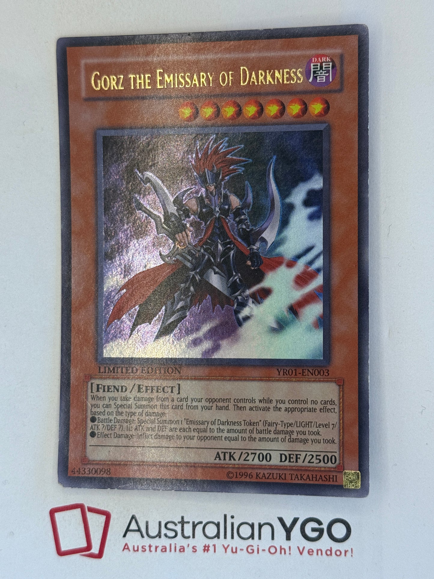 GORZ THE EMISSARY OF DARKNESS YRO1-EN003