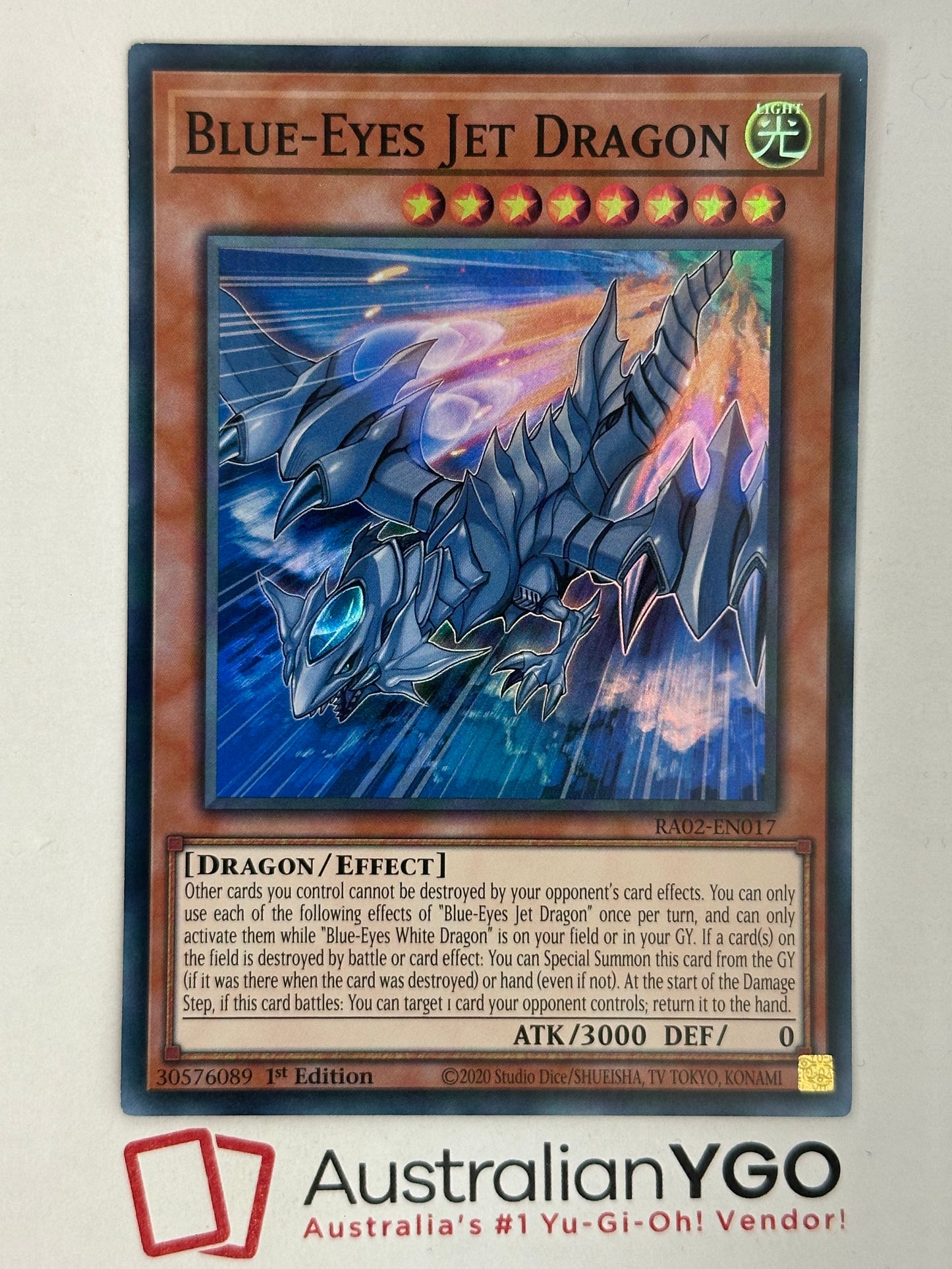 BLUE-EYES JET DRAGON RA02-EN017