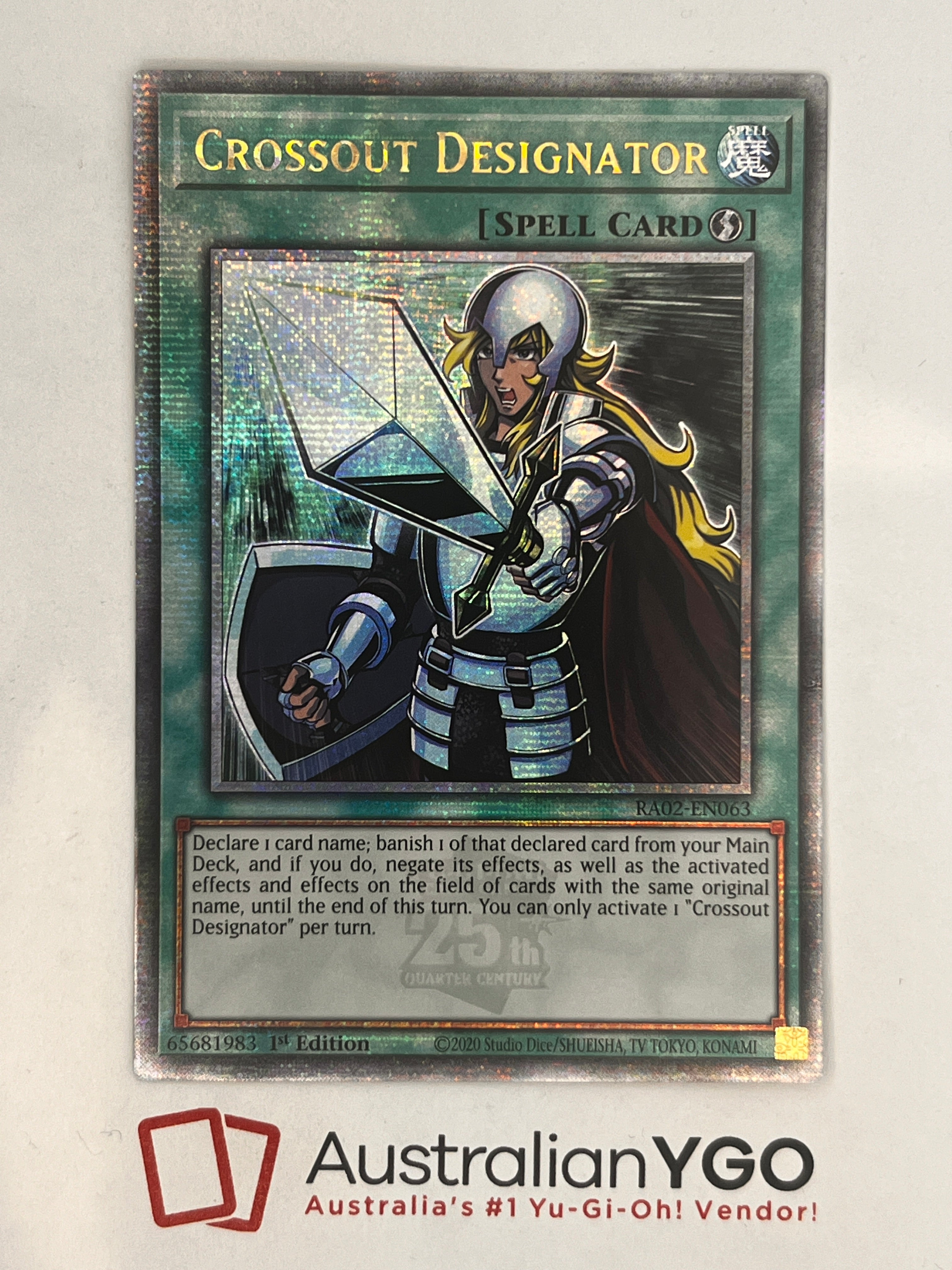3x Crossout Designator 1st Edition Super Rare RA02-EN063 - Yu-Gi-Oh! Trading Cards Near Mint