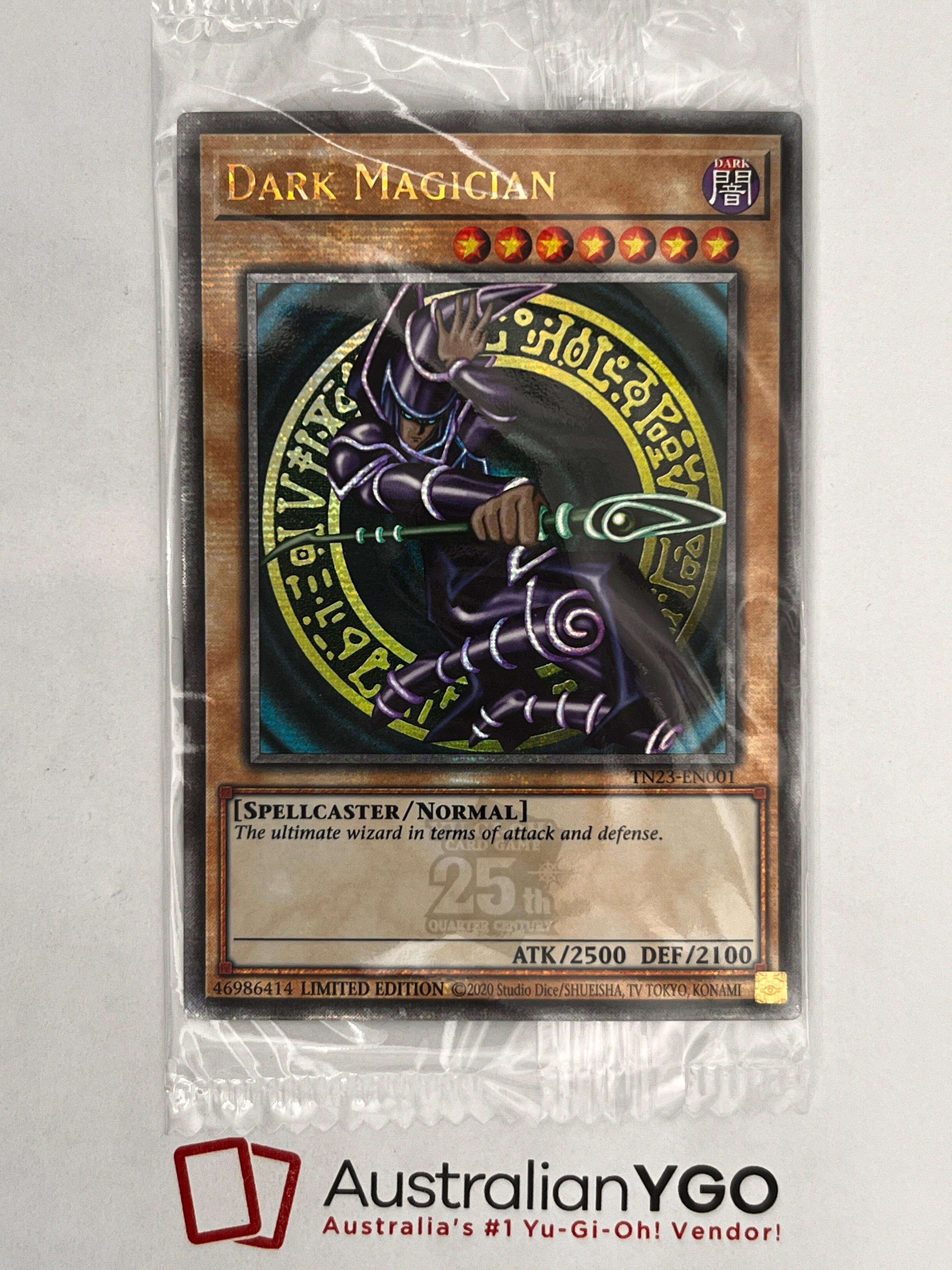 DARK MAGICIAN TN23-EN001 (QCR) (Sealed) Aus Ygo DARK MAGICIAN TN23-EN001 (QCR) (Sealed) Aus Ygo
