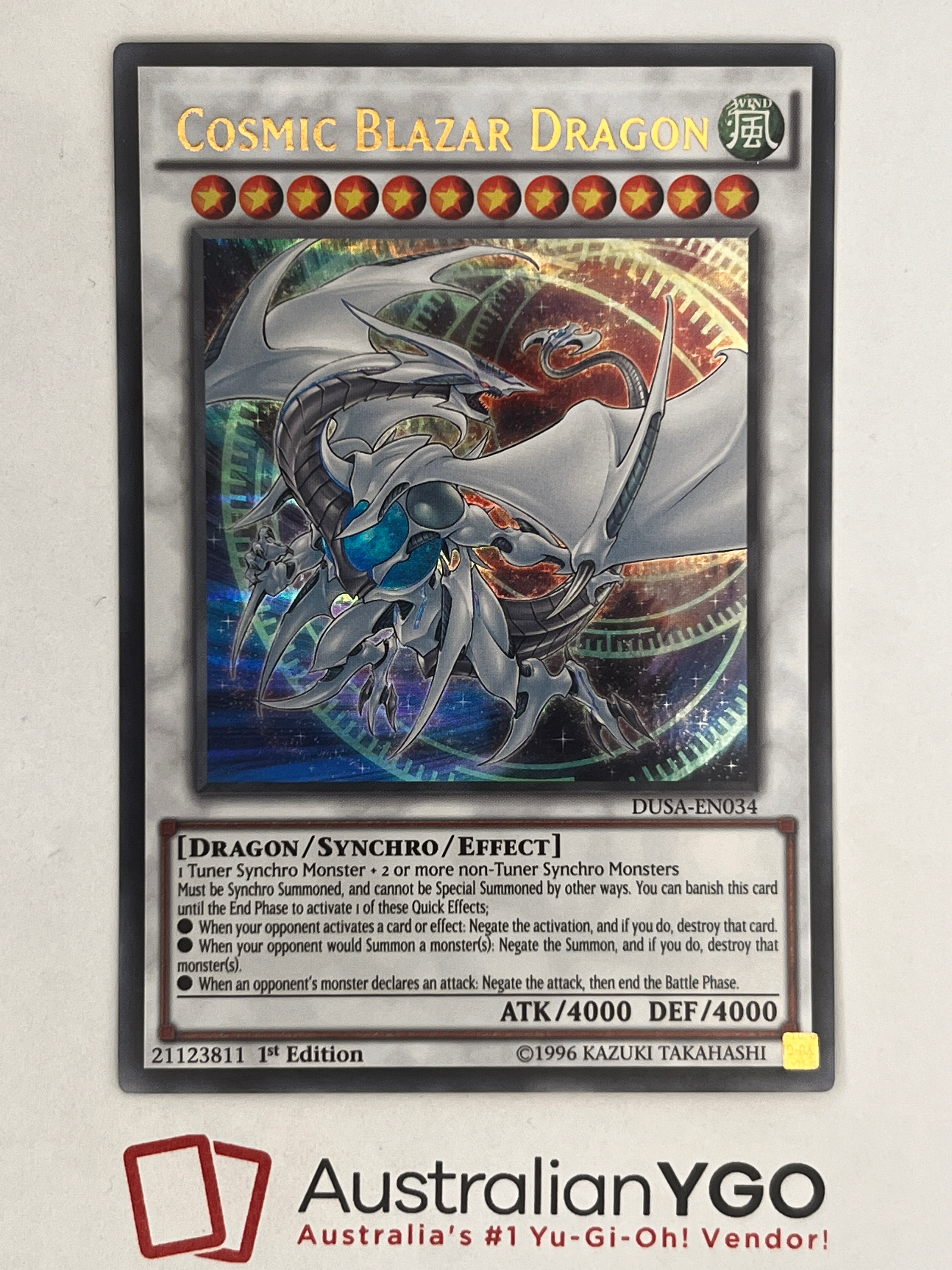 yugioh cosmic blazar dragon deck . . . #yuseifudo #cosmicblazardragon #stardustdragon An individual card from the Yu 3D Yu-Gi-Oh Card: Cosmic Blazar