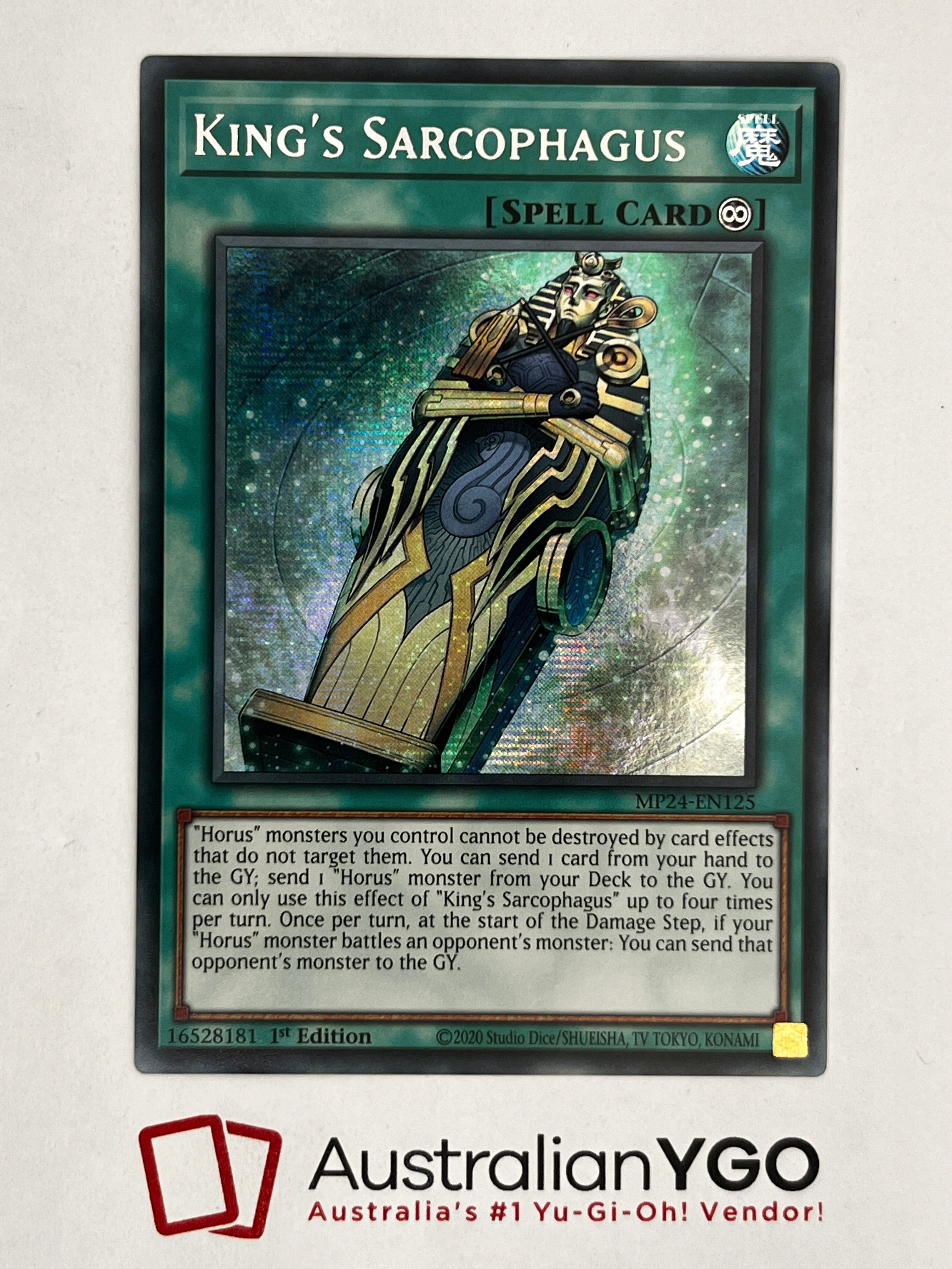 yugioh sarcophagus cards KING'S SARCOPHAGUS MP24-EN125 – Aus Ygo