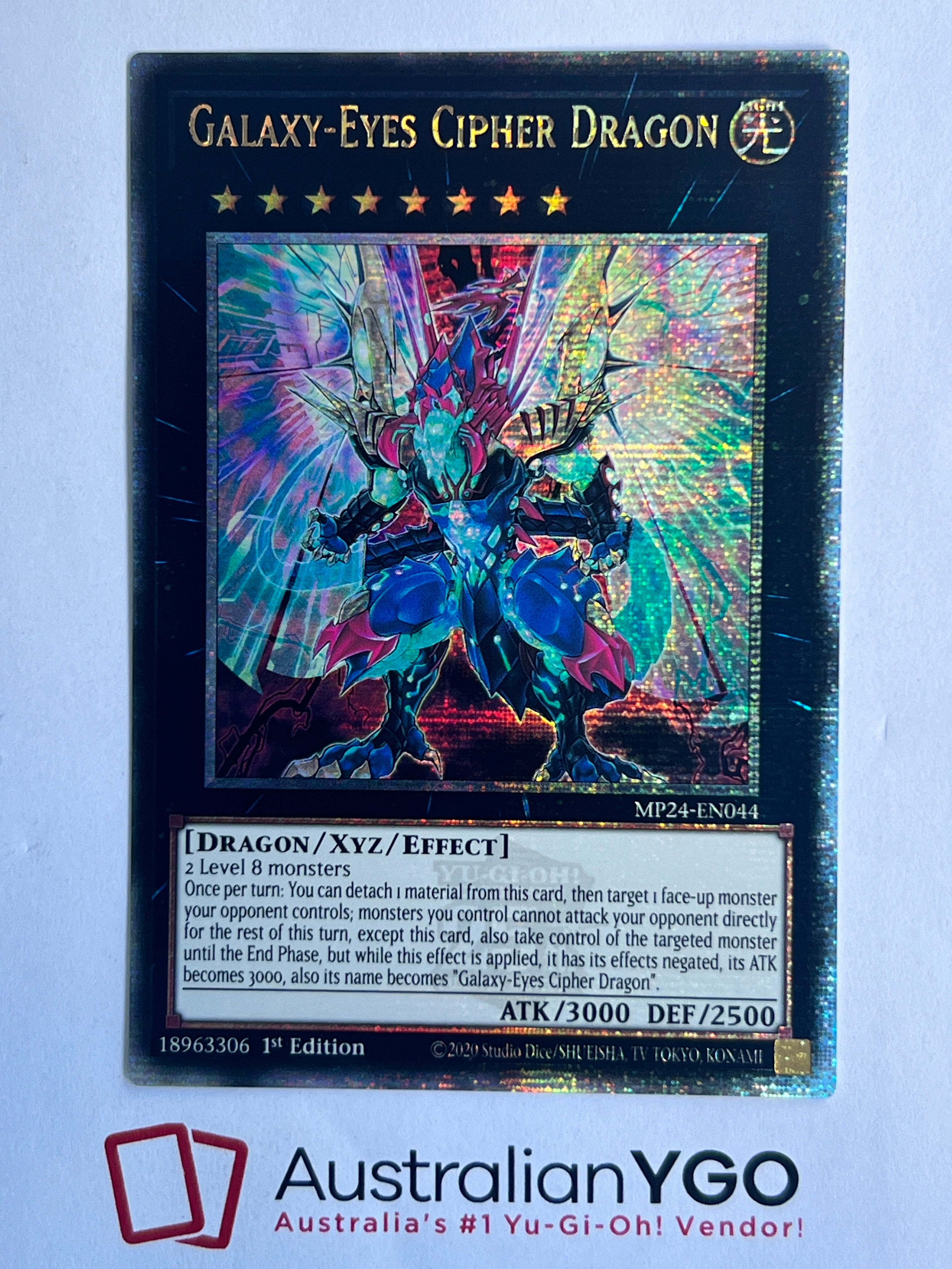 cipher monsters yugioh GALAXY-EYES CIPHER DRAGON MP24-EN044 (QCR) – Aus Ygo