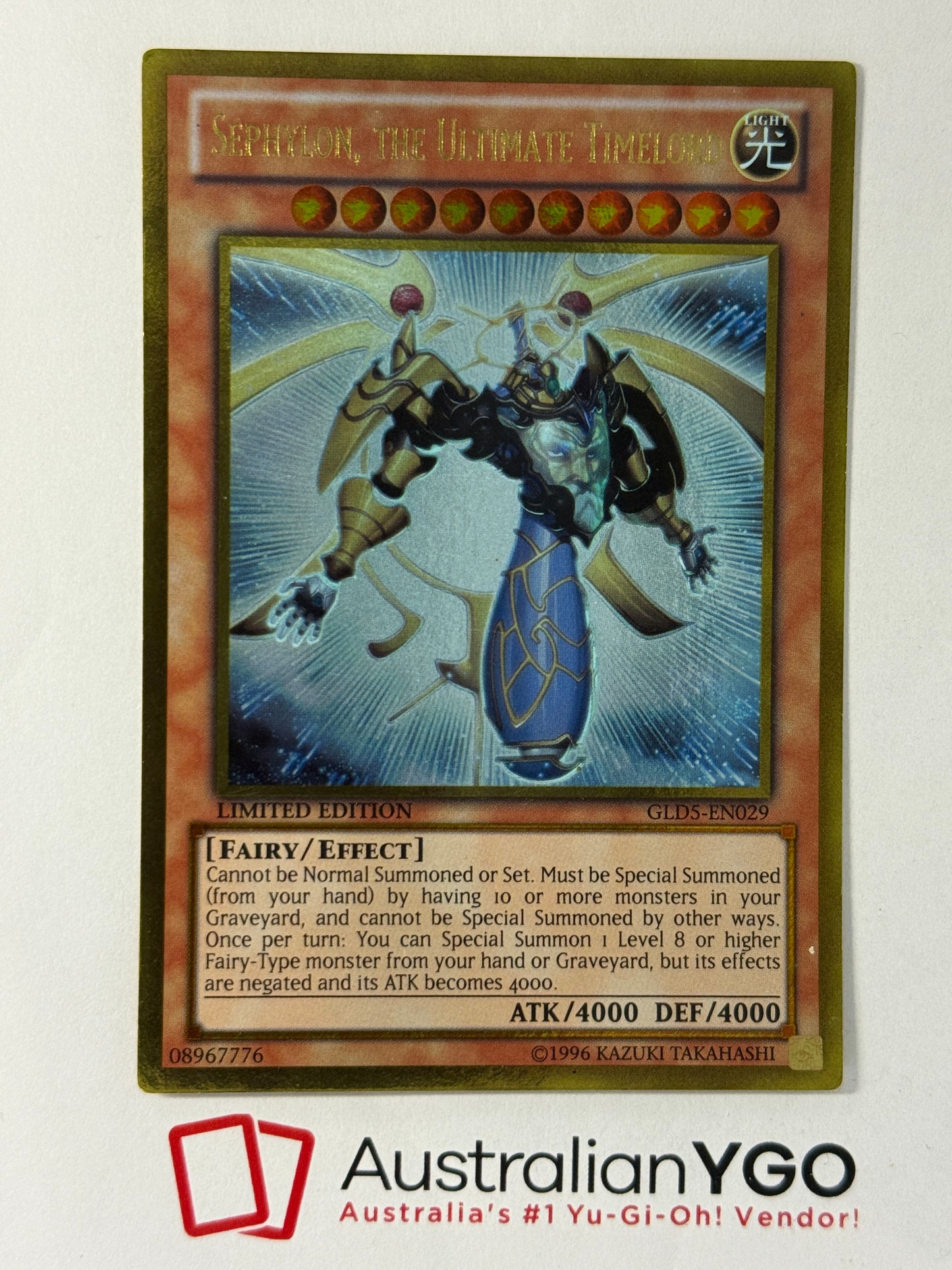 SEPHYLON, THE UITIMATE TIMELORD GLD5-EN029