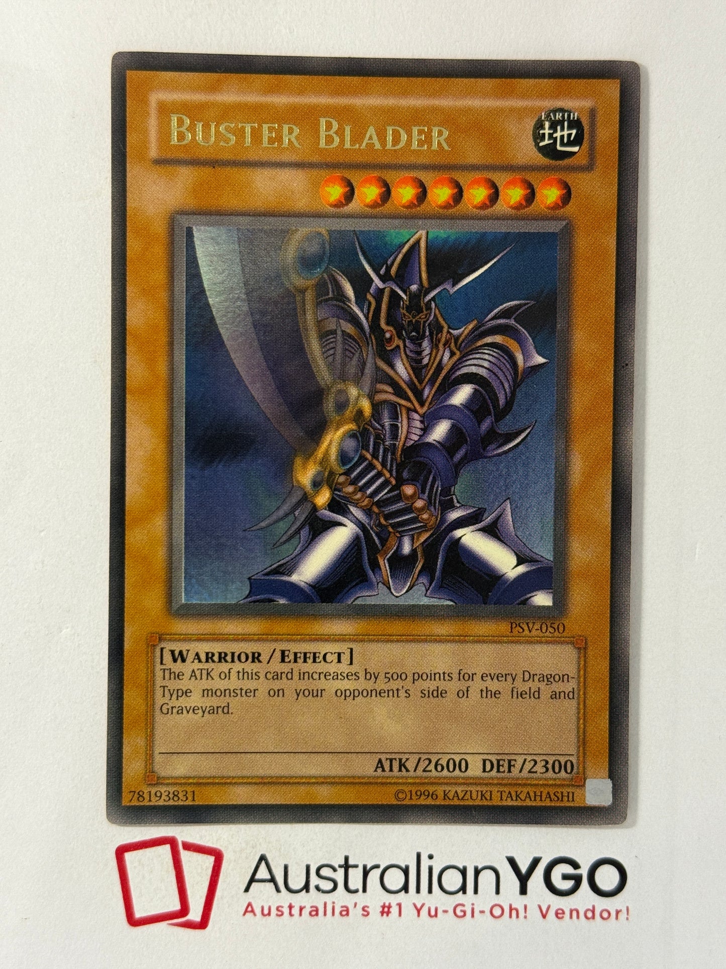 BUSTER BLADER PSV-050 Ultra Rare, Near Mint, Unlimited.