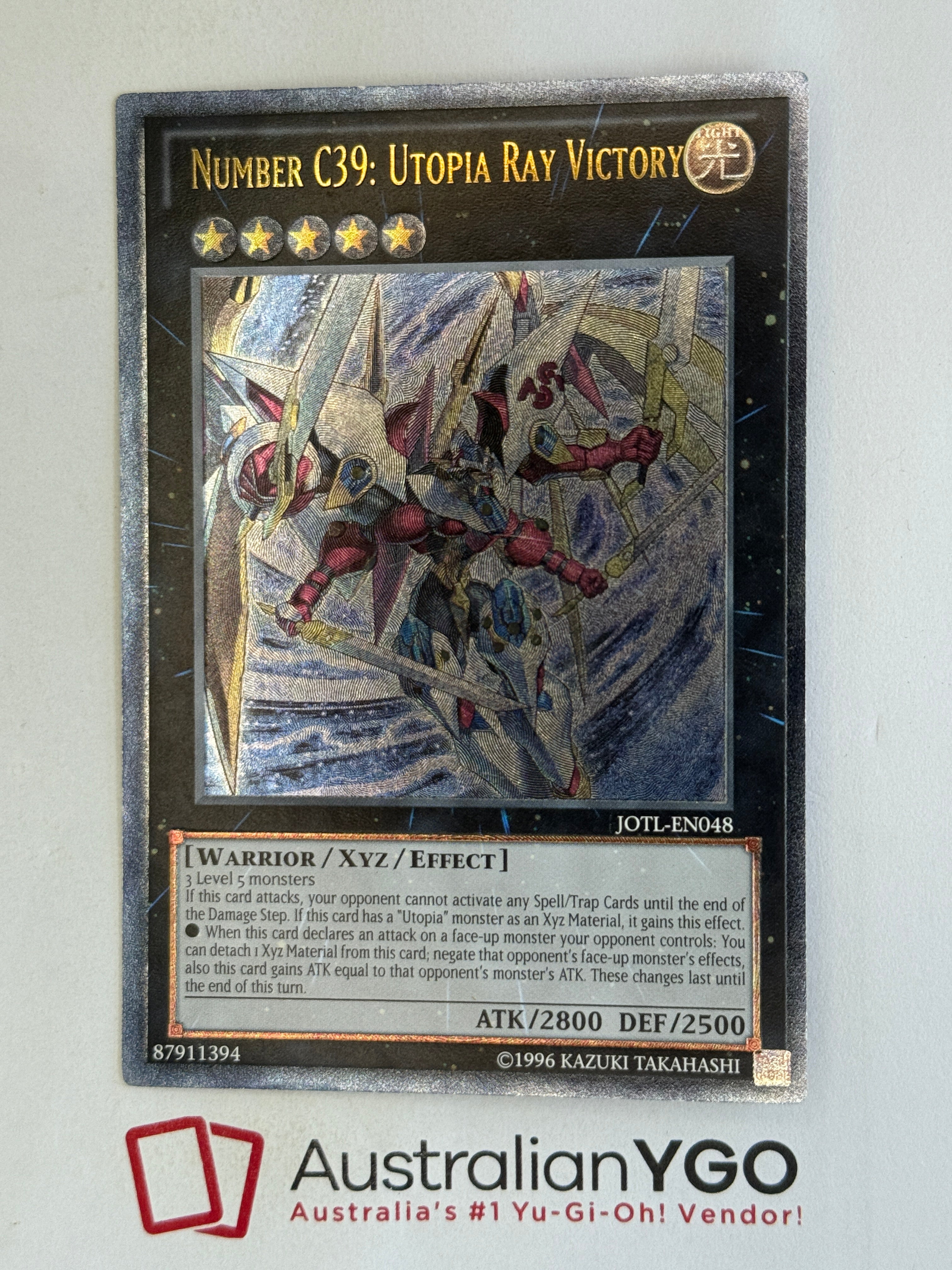 NUMBER C39: UTOPIA RAY VICTORY JOTL-EN048 (UTR) – Aus Ygo, image size:3024x4032