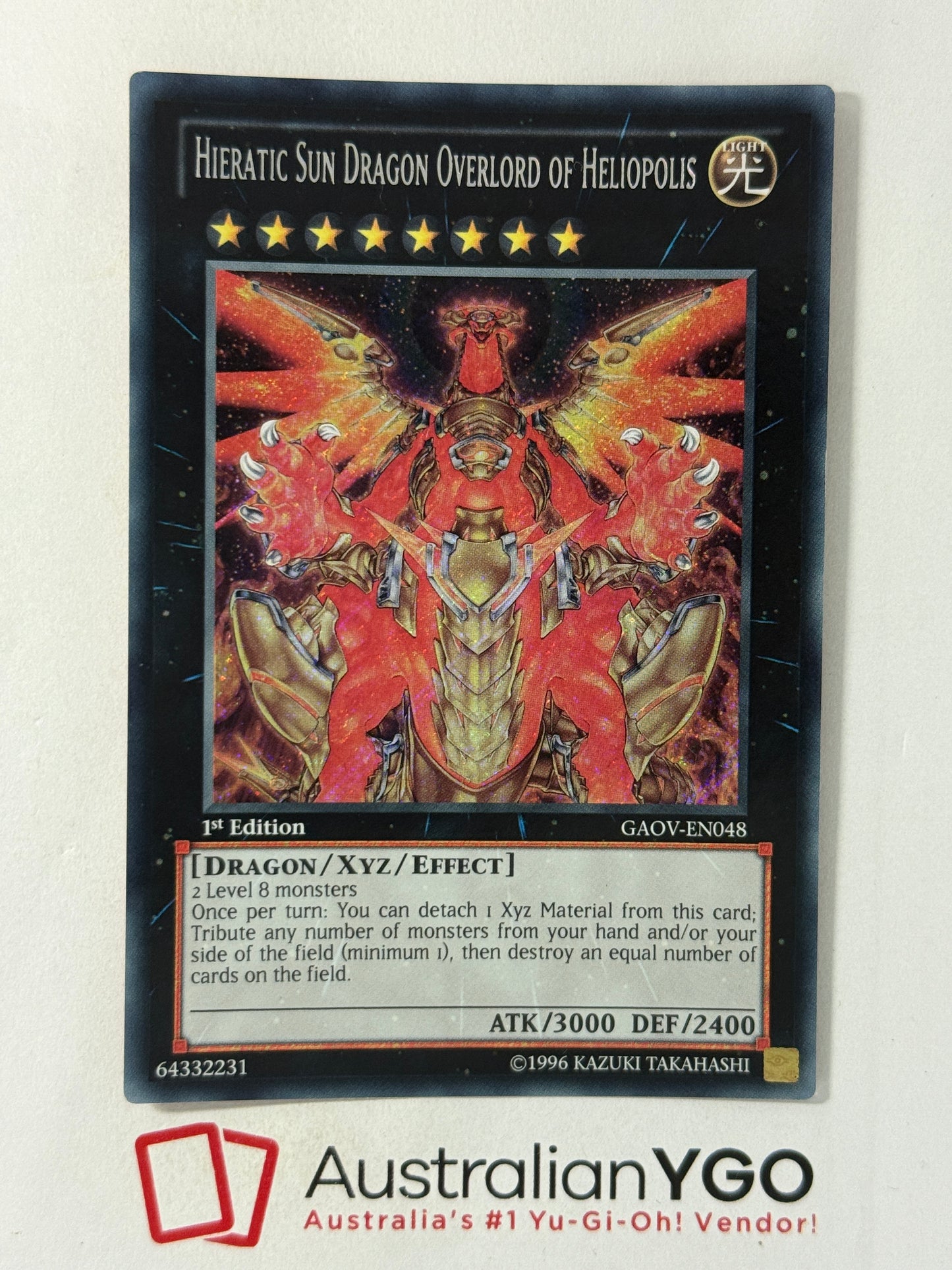 HIERATIC SUN DRAGON OVERLORD OF HELIOPOLIS GAOV-EN048