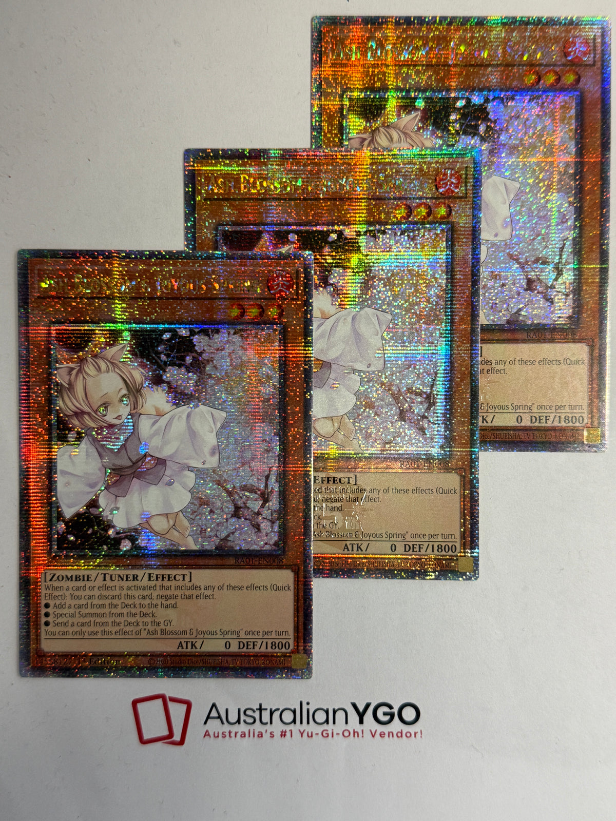 ASH BLOSSOM & JOYOUS SPRING RA01-EN008 (QCR) Playset