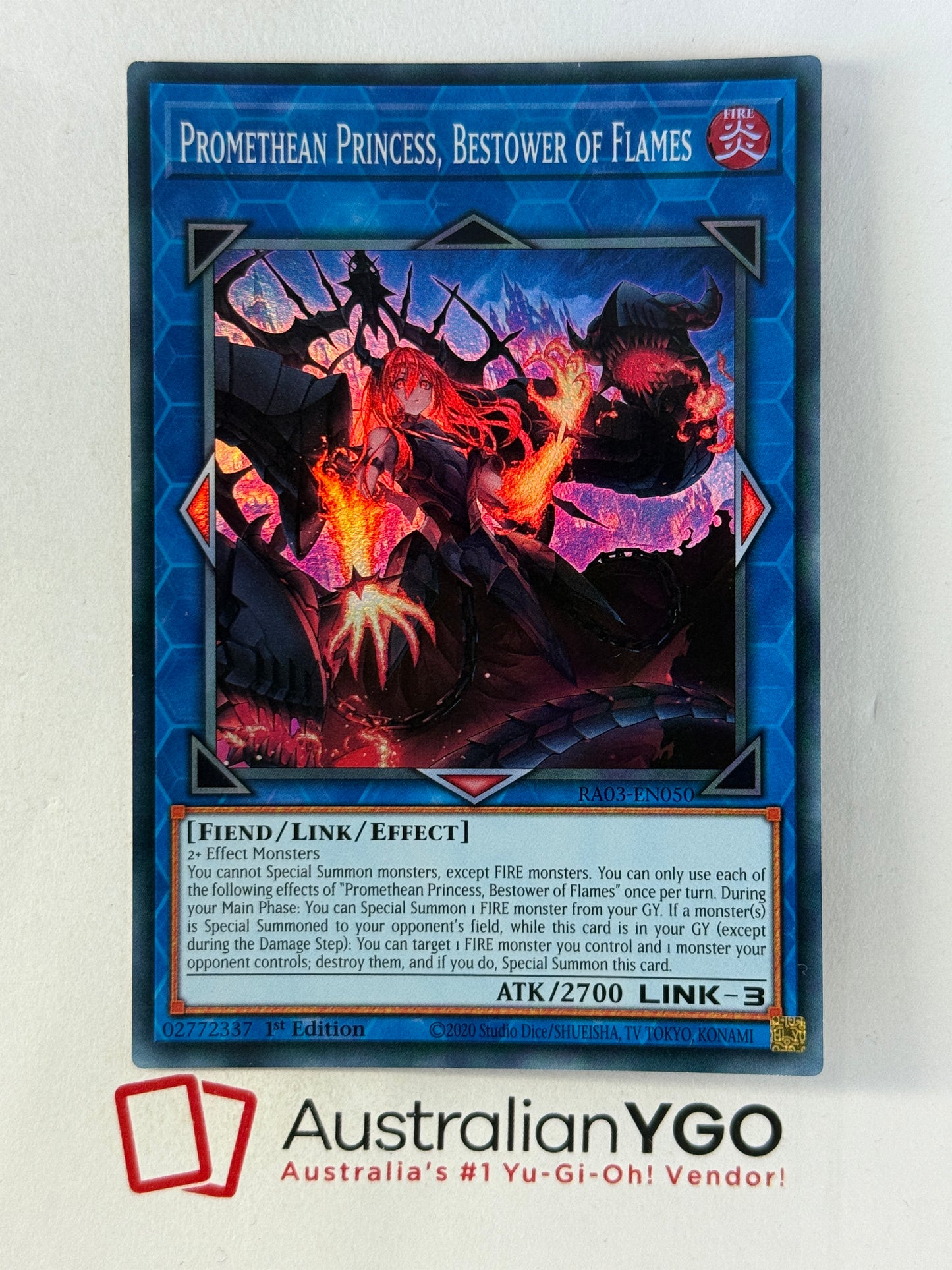 PROMETHAN PRINCESS, BESTOWER OF FLAMES RA03-ENO50