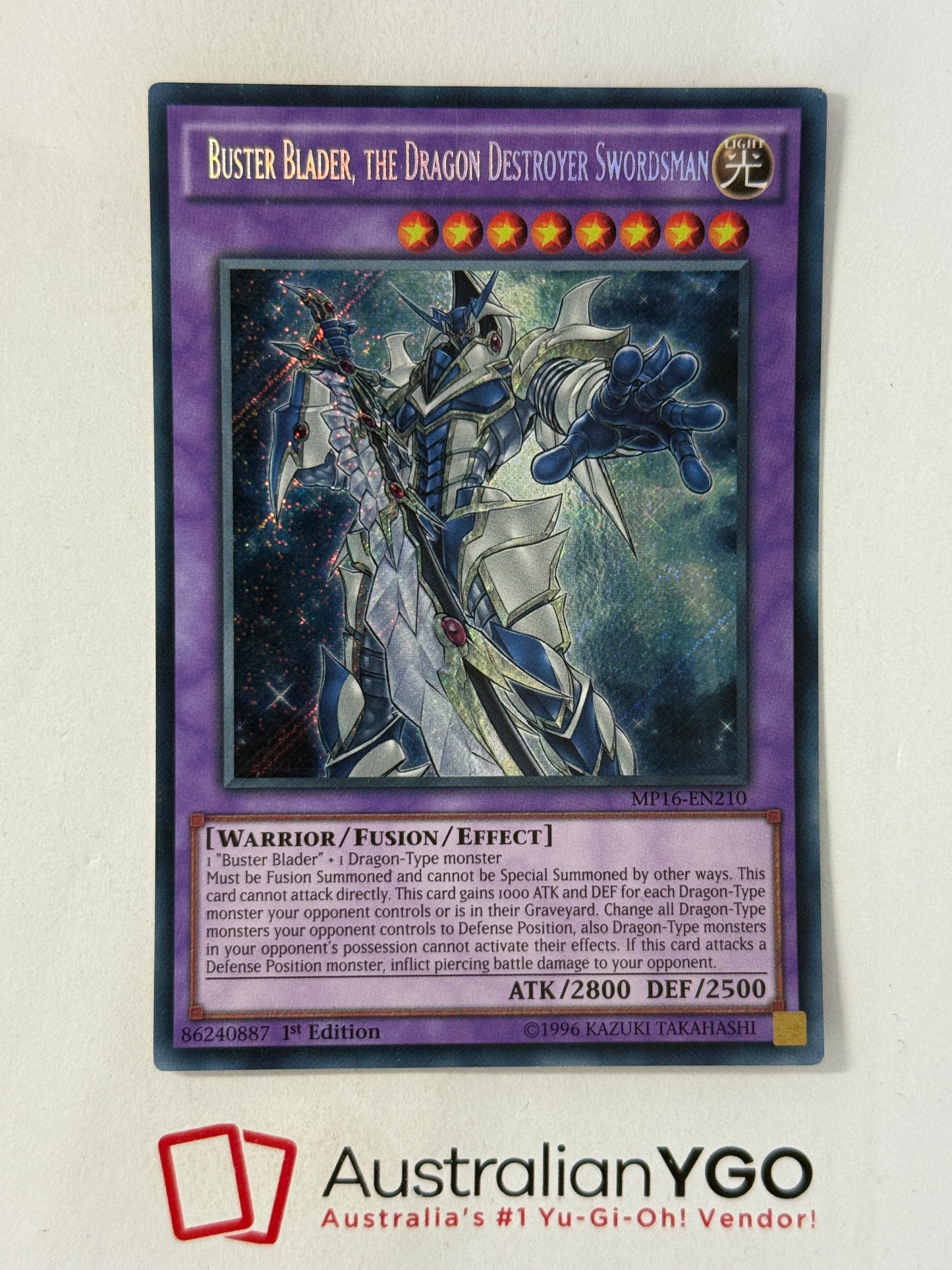 BUSTER BLADER, THE DRAGON DESTROYER SWORDSMAN MP16-EN210