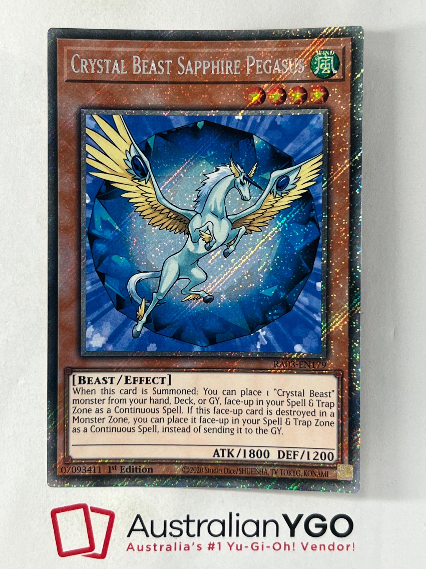 CRYSTAL BEAST SAPPHIRE PEGASUS RA03-EN179