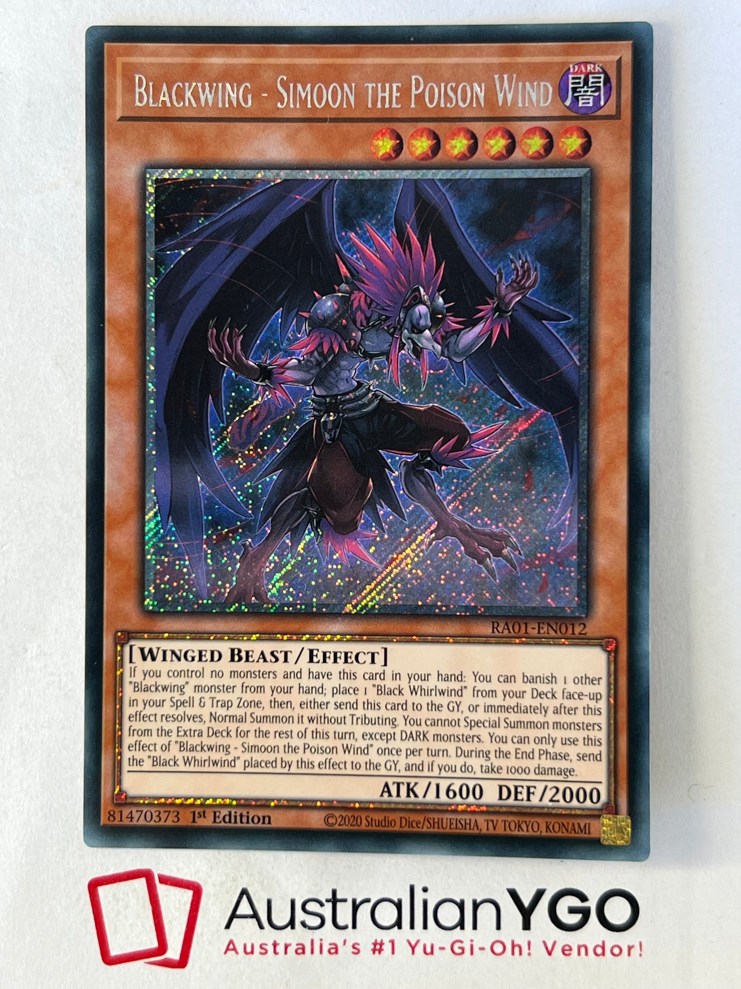 BLACKWING - SIMOON THE POISON WIND RA01-EN012