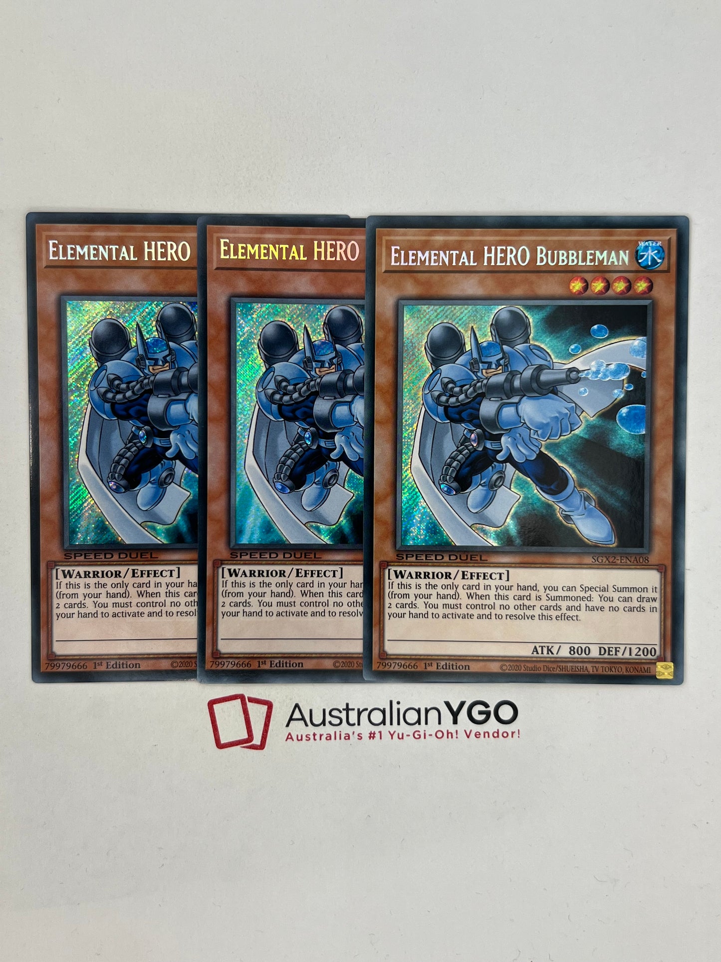 ELEMENTAL HERO BUBBLEMAN SGX2-ENA08(playset)