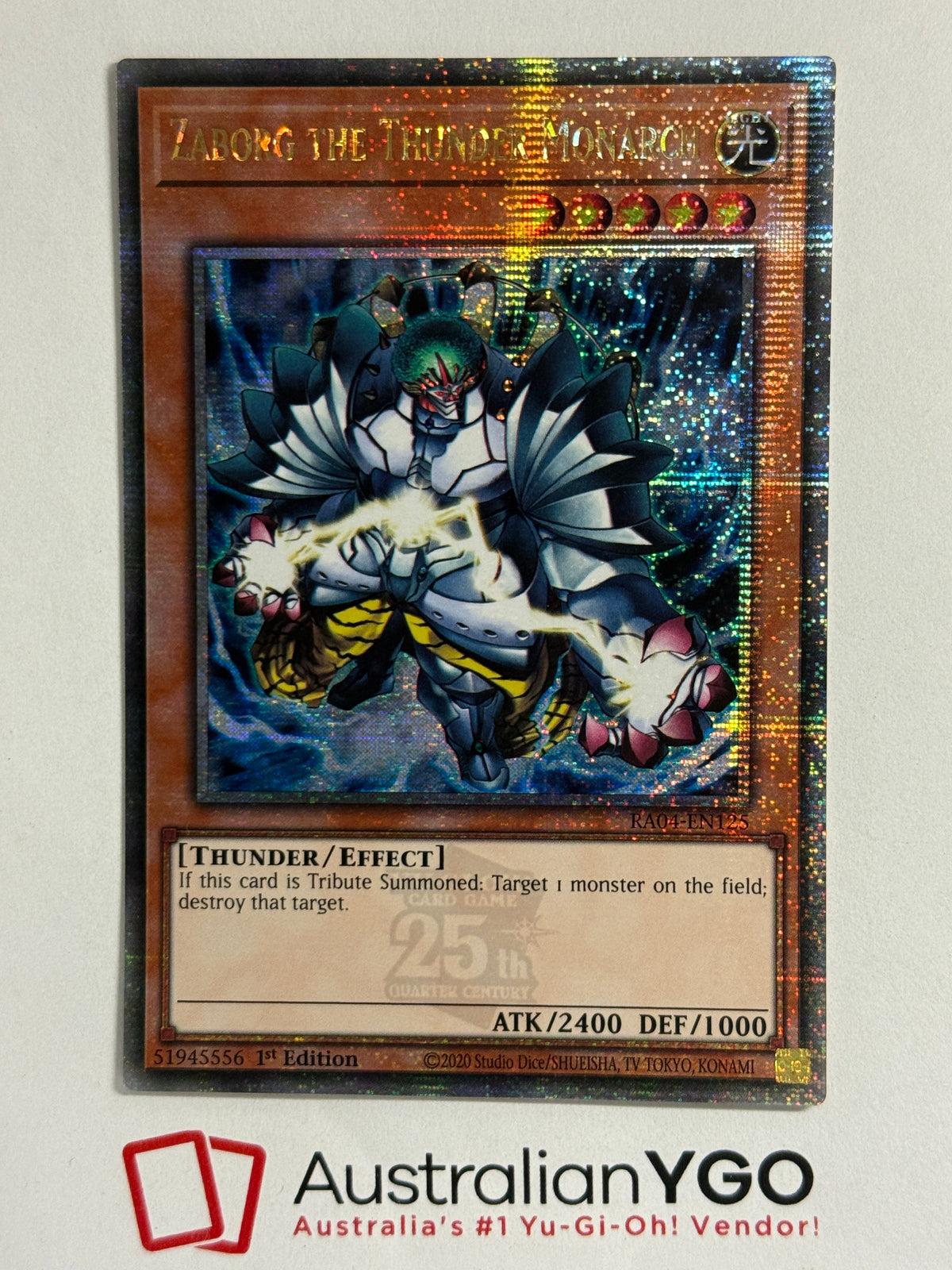 ZABORG THE THUNDER MONARCH RA04-EN125 (QCR)