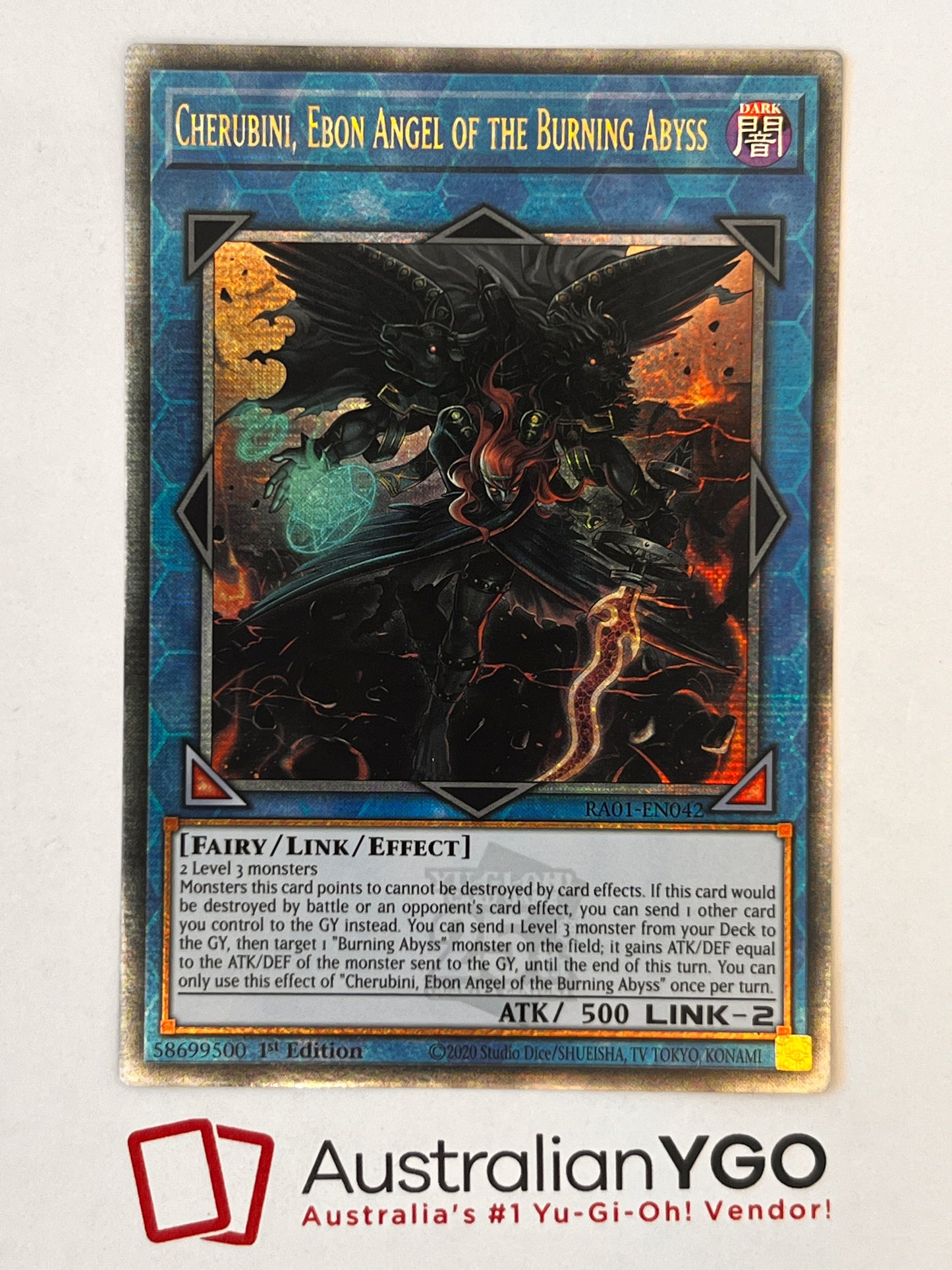 CHERUBINI, EBON ANGEL OF THE BURNING ABYSS RA01-EN042