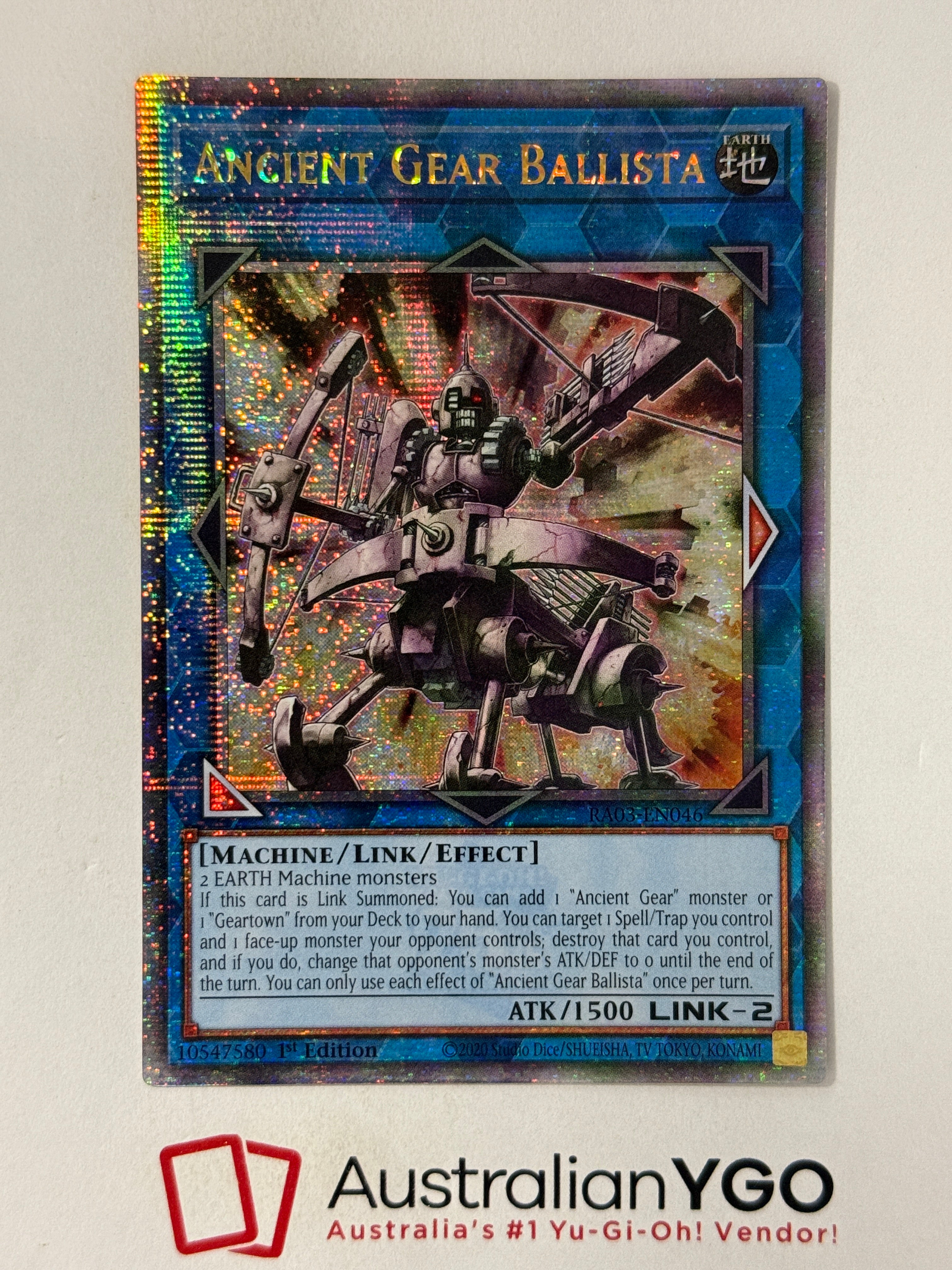ancient gear ballista ANCIENT GEAR BALLISTA RA03-EN046 (QCR) – Aus Ygo