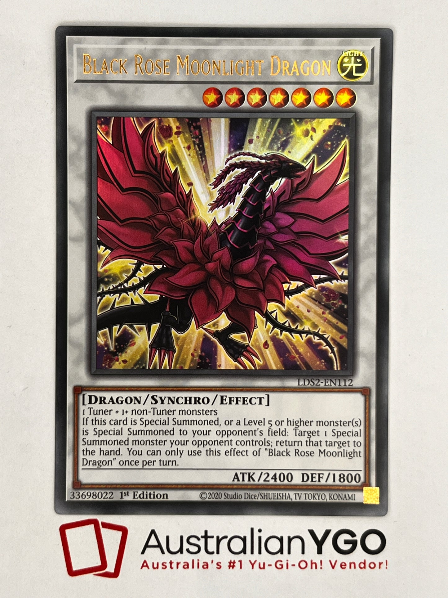 BLACK ROSE MOONLIGHT DRAGON LDS2-EN112