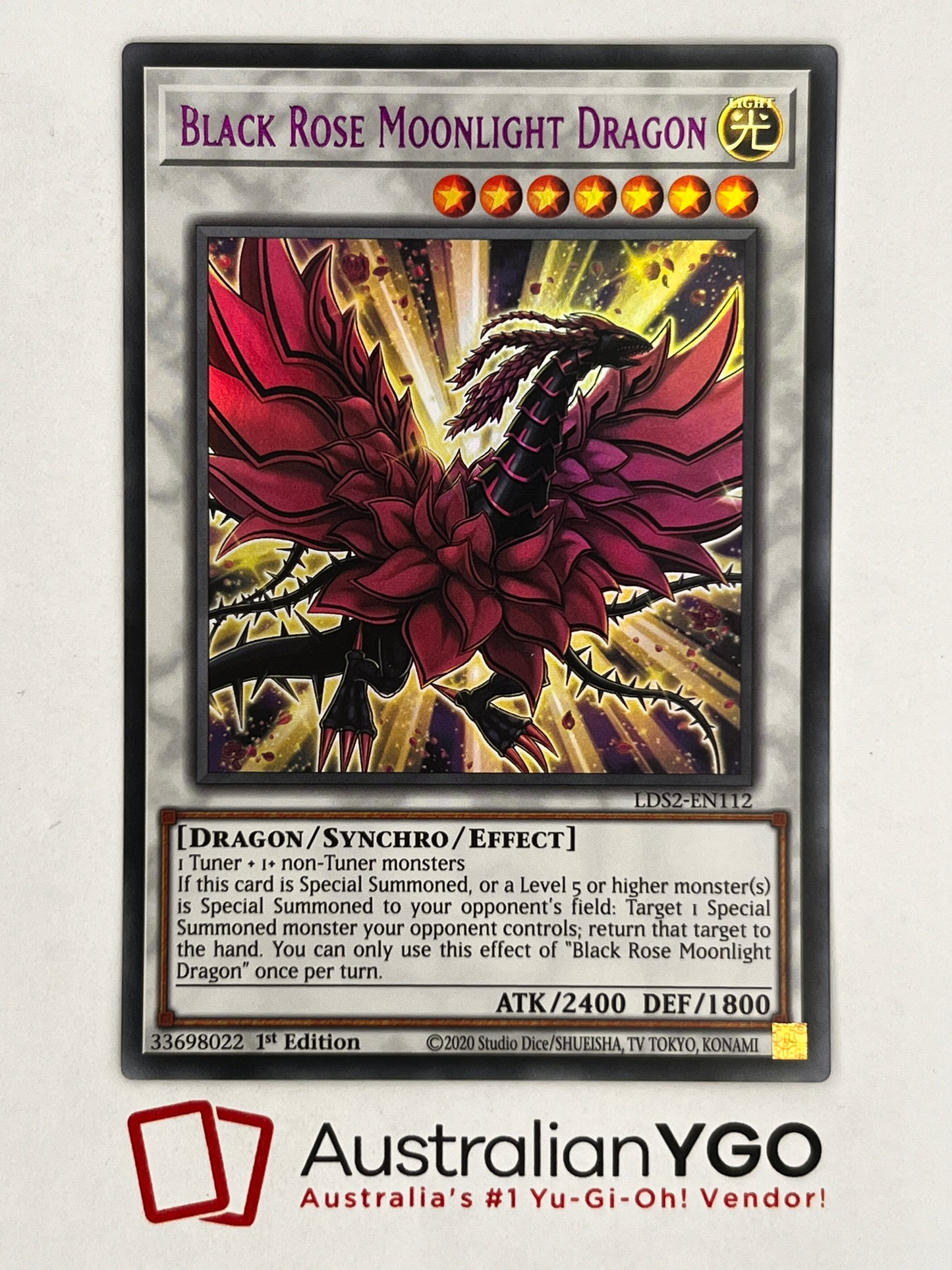 BLACK ROSE MOONLIGHT DRAGON (Purple) LDS2-EN112