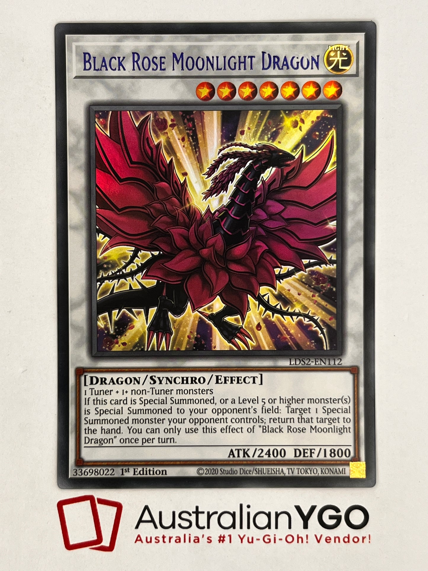 BLACK ROSE MOONLIGHT DRAGON (Blue) LDS2-EN112