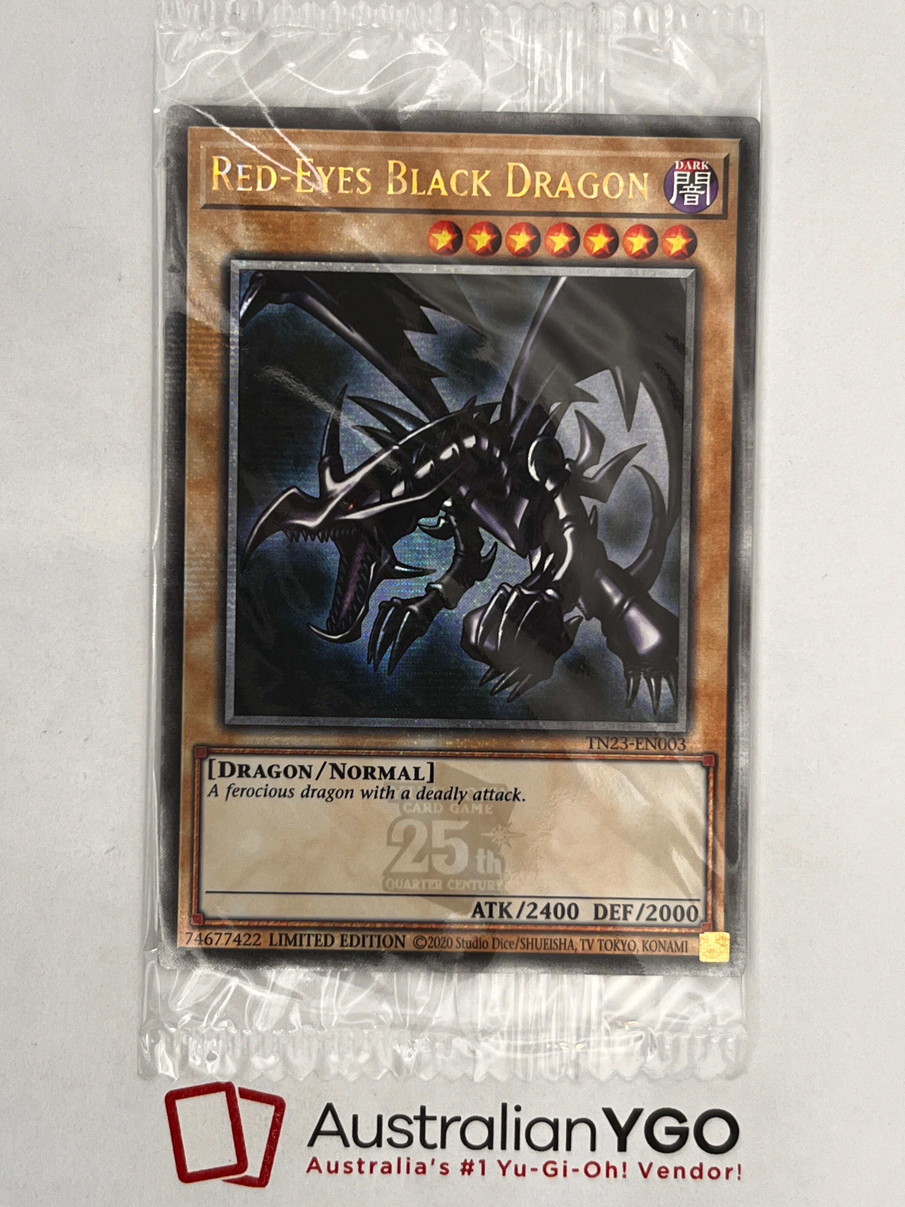 RED-EYES BLACK DRAGON TN23-EN003 (QCR) Aus Ygo RED-EYES BLACK DRAGON TN23-EN003 (QCR) Aus Ygo