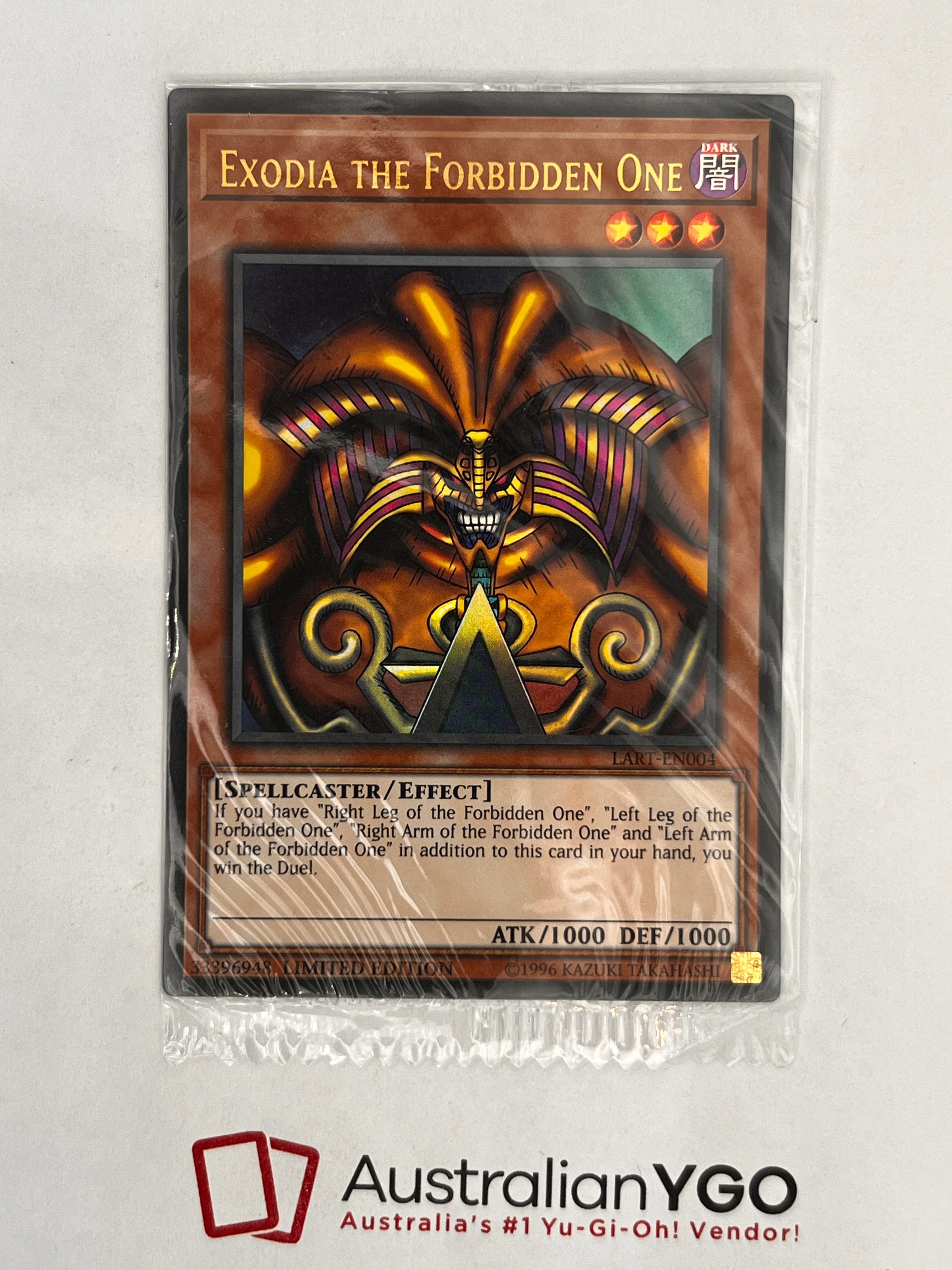 EXODIA THE FORBIDDEN ONE LART-EN004 Aus Ygo EXODIA THE FORBIDDEN ONE LART-EN004 Aus Ygo
