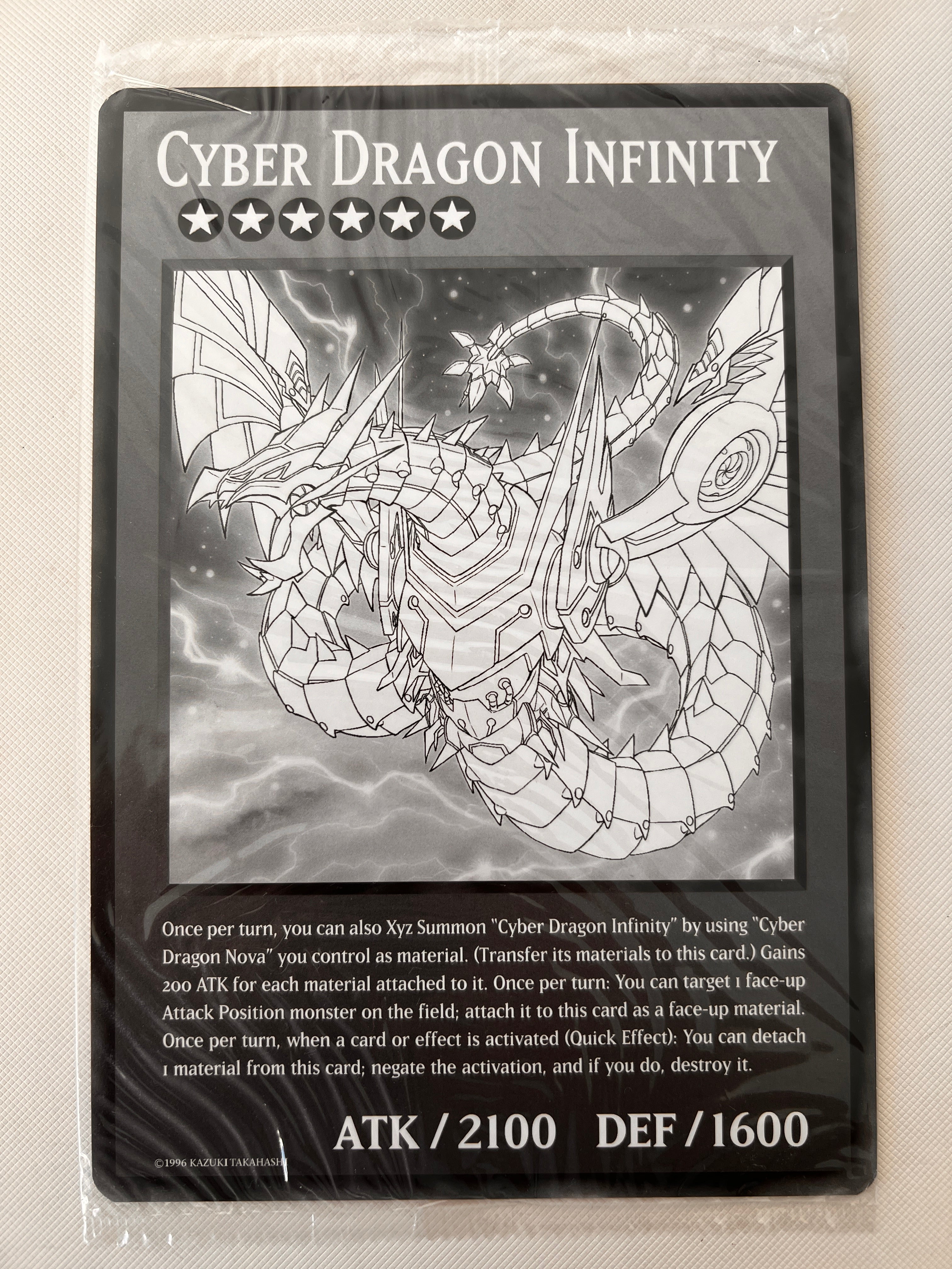 CYBER DRAGON INFINITY - Yugioh Oversized Card Aus Ygo CYBER DRAGON INFINITY - Yugioh Oversized Card Aus Ygo