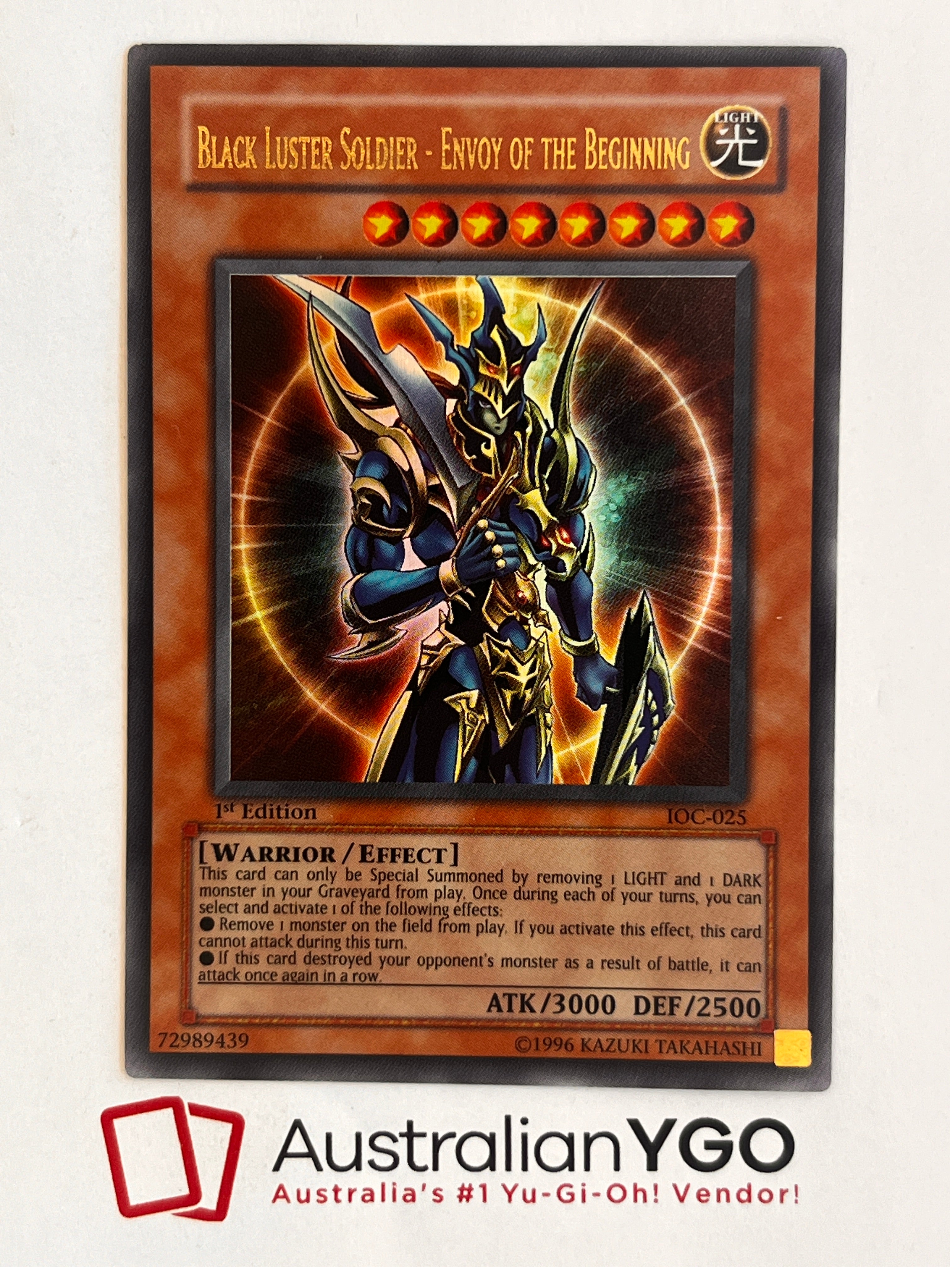 BLACK LUSTER SOLDIER - ENVOY OF THE BEGINNING IOC-025 Aus Ygo BLACK LUSTER SOLDIER - ENVOY OF THE BEGINNING IOC-025 Aus Ygo
