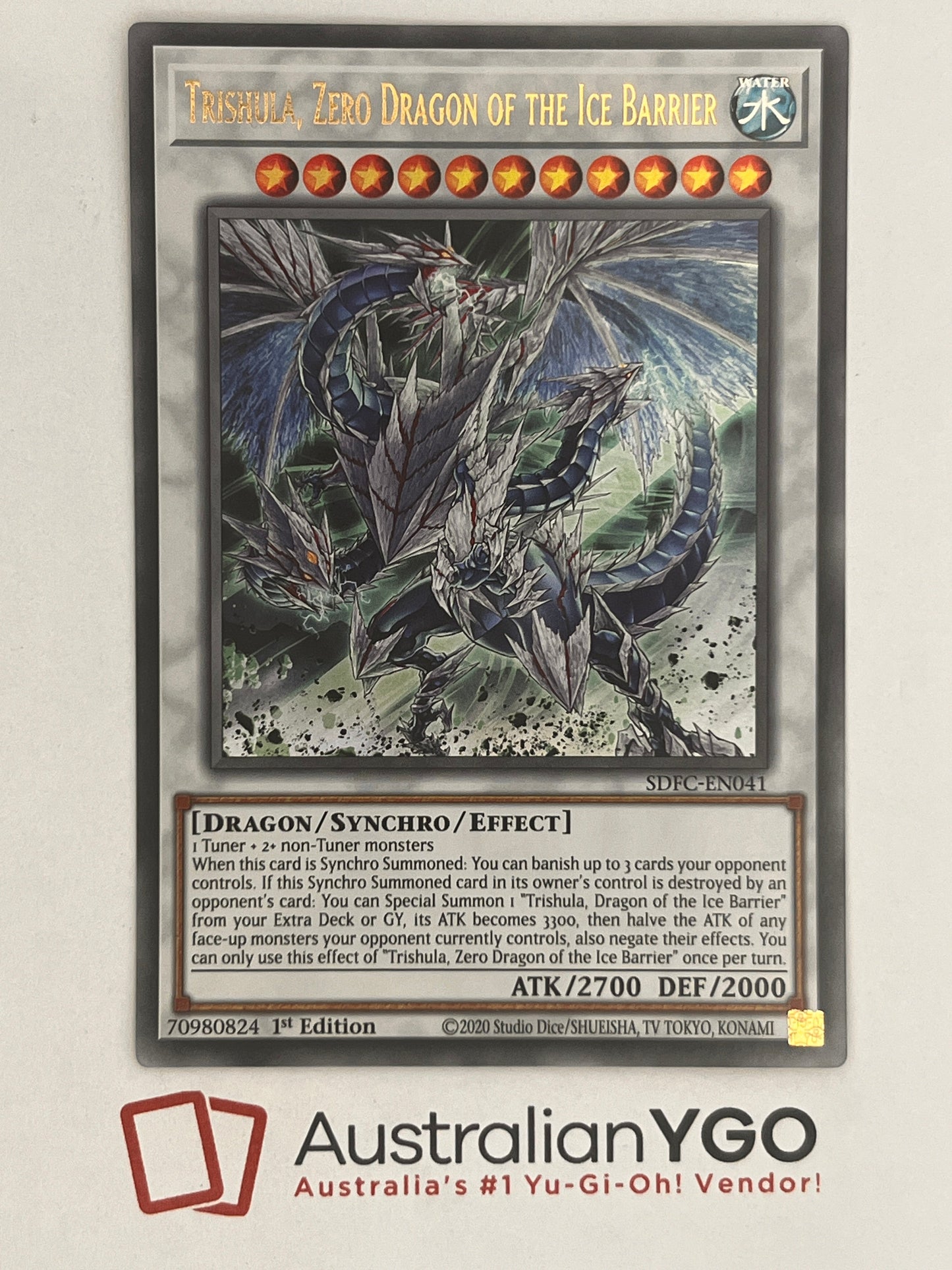 Trishula, Zero Dragon Of The Ice Barrier SDFC-EN041