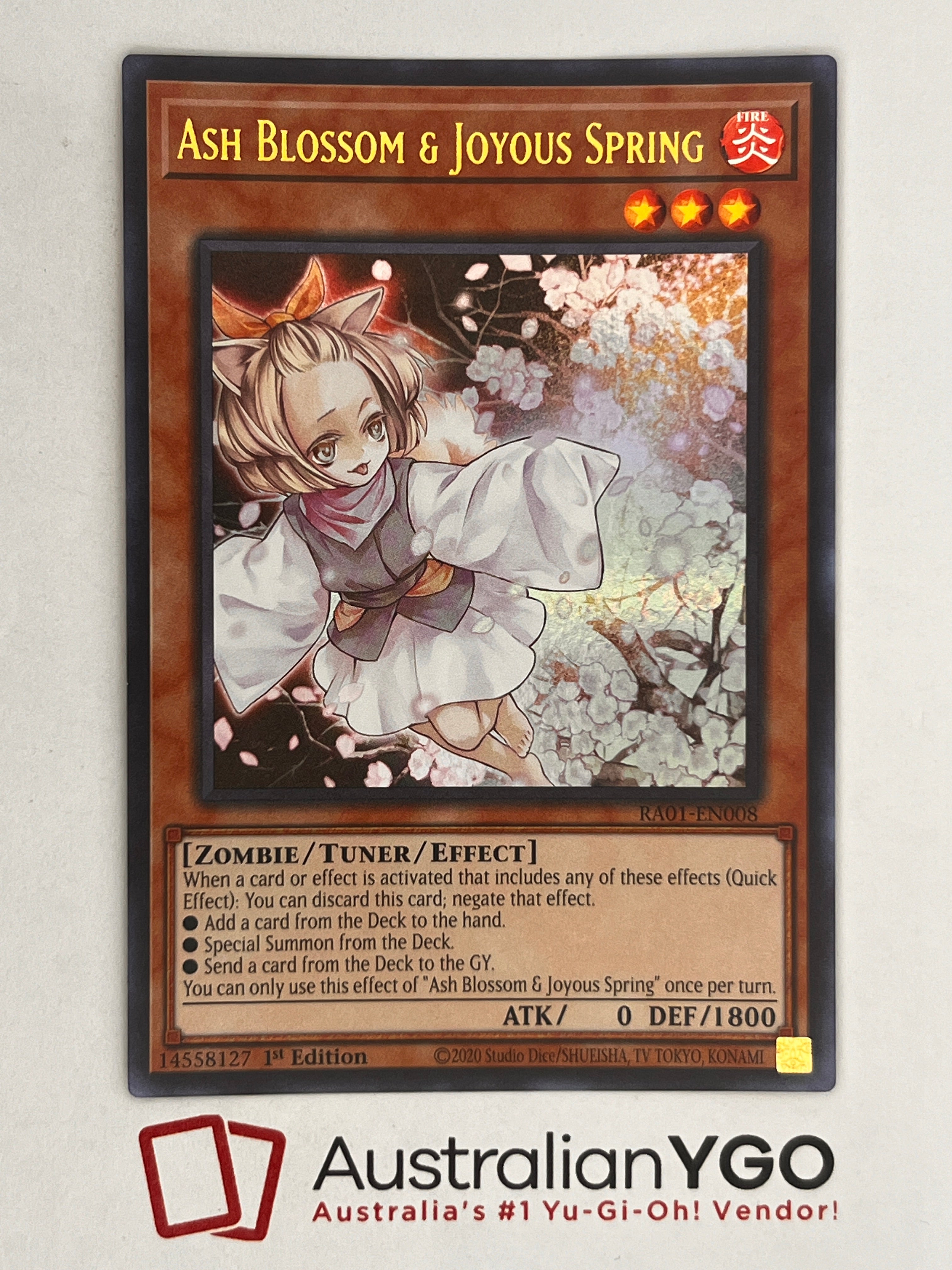 Yu-Gi-Oh! TCG Ash Blossom & Joyous Spring (SDWD-FR017) Common, Near Mint, French Edition Fragonard Fleur D' Oranger Yu-Gi-Oh! TCG Ash Blossom & Joyous Spring (SDWD-FR017) Common, Near Mint, French Edition Fragonard Fleur D' Oranger
