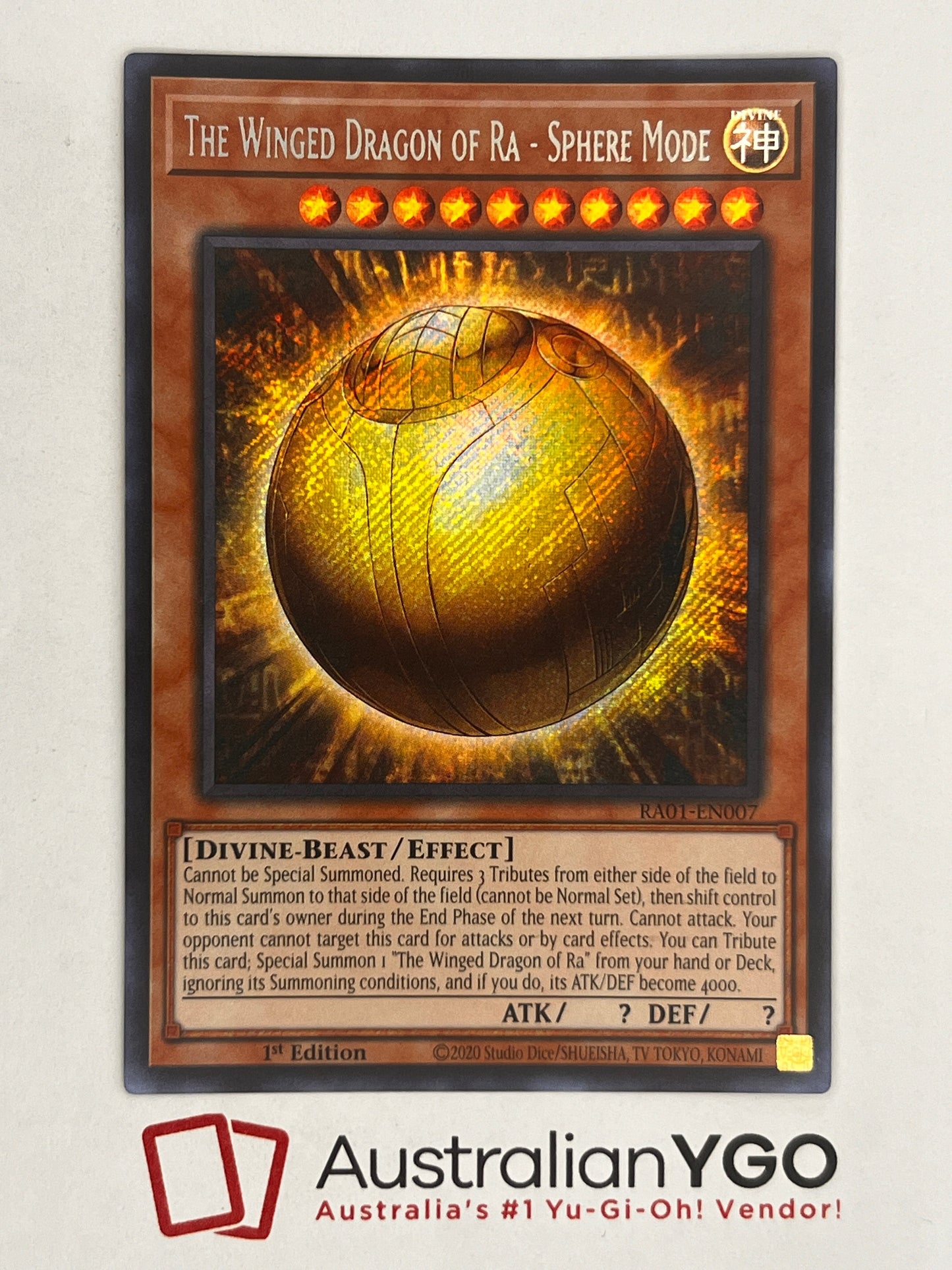 The Winged Dragon of Ra - Sphere Mode (American) RA01-EN007