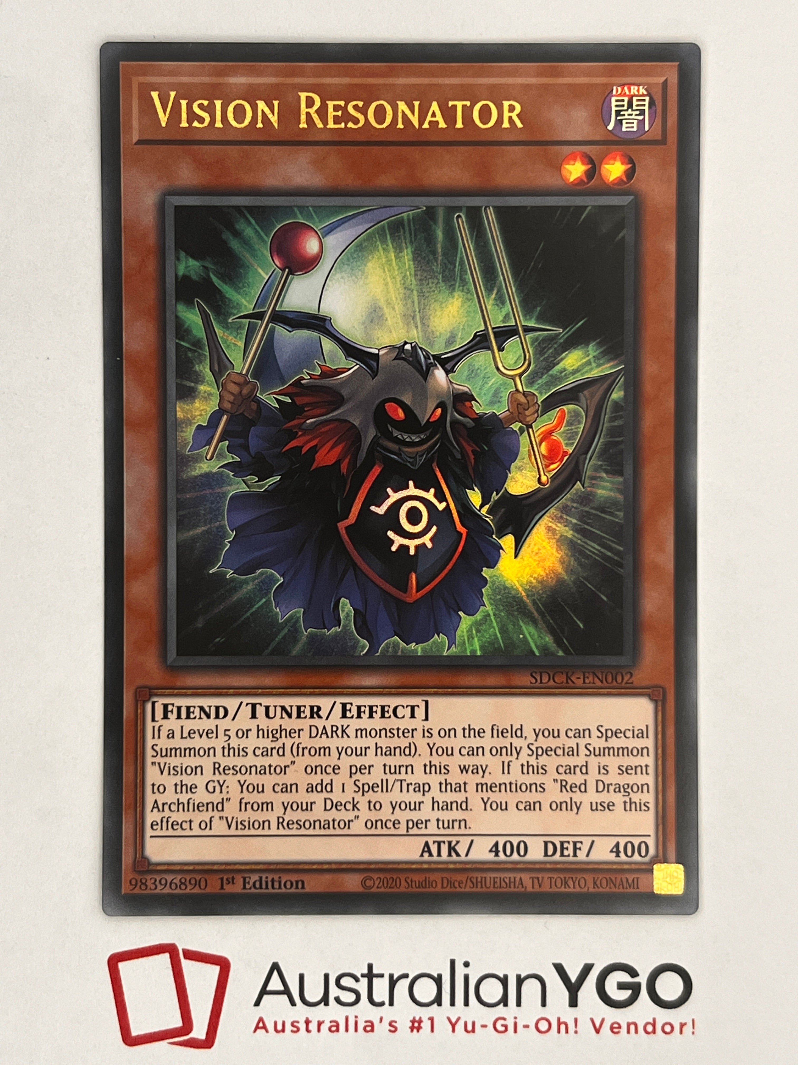yugioh resonator cards Vision Resonator SDCK-EN002 – Aus Ygo