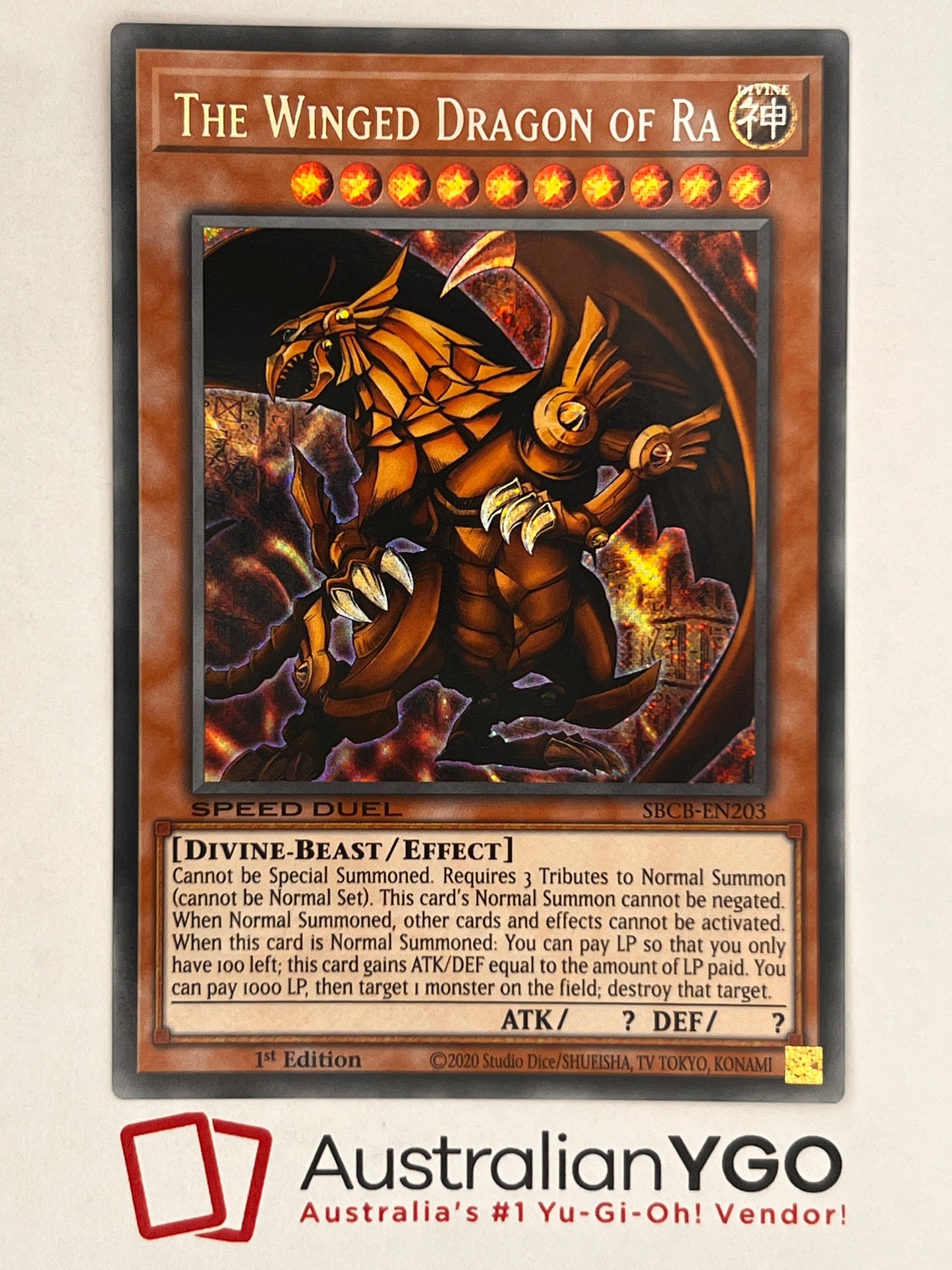 The Winged Dragon Of Ra SBCB-EN203