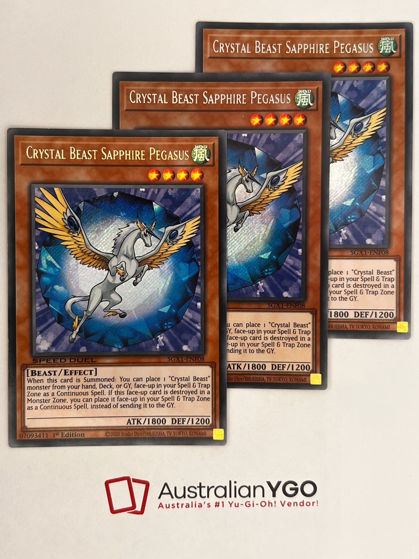 Crystal Beast Sapphire Pegasus Playset SGX1-ENF08