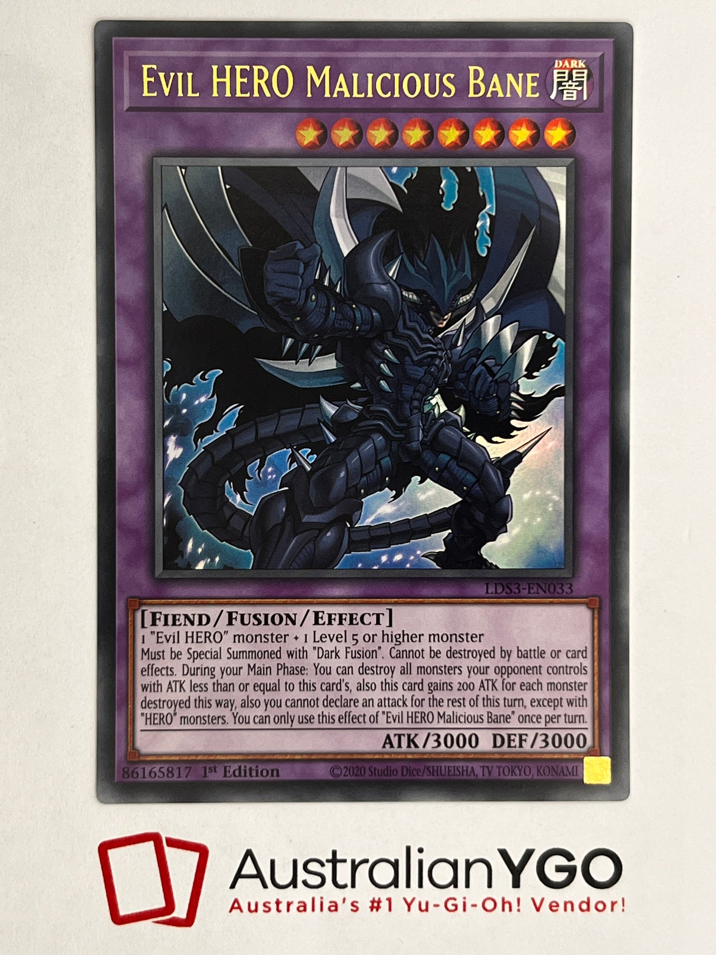 Evil HERO Malicious Bane LDS3-EN033