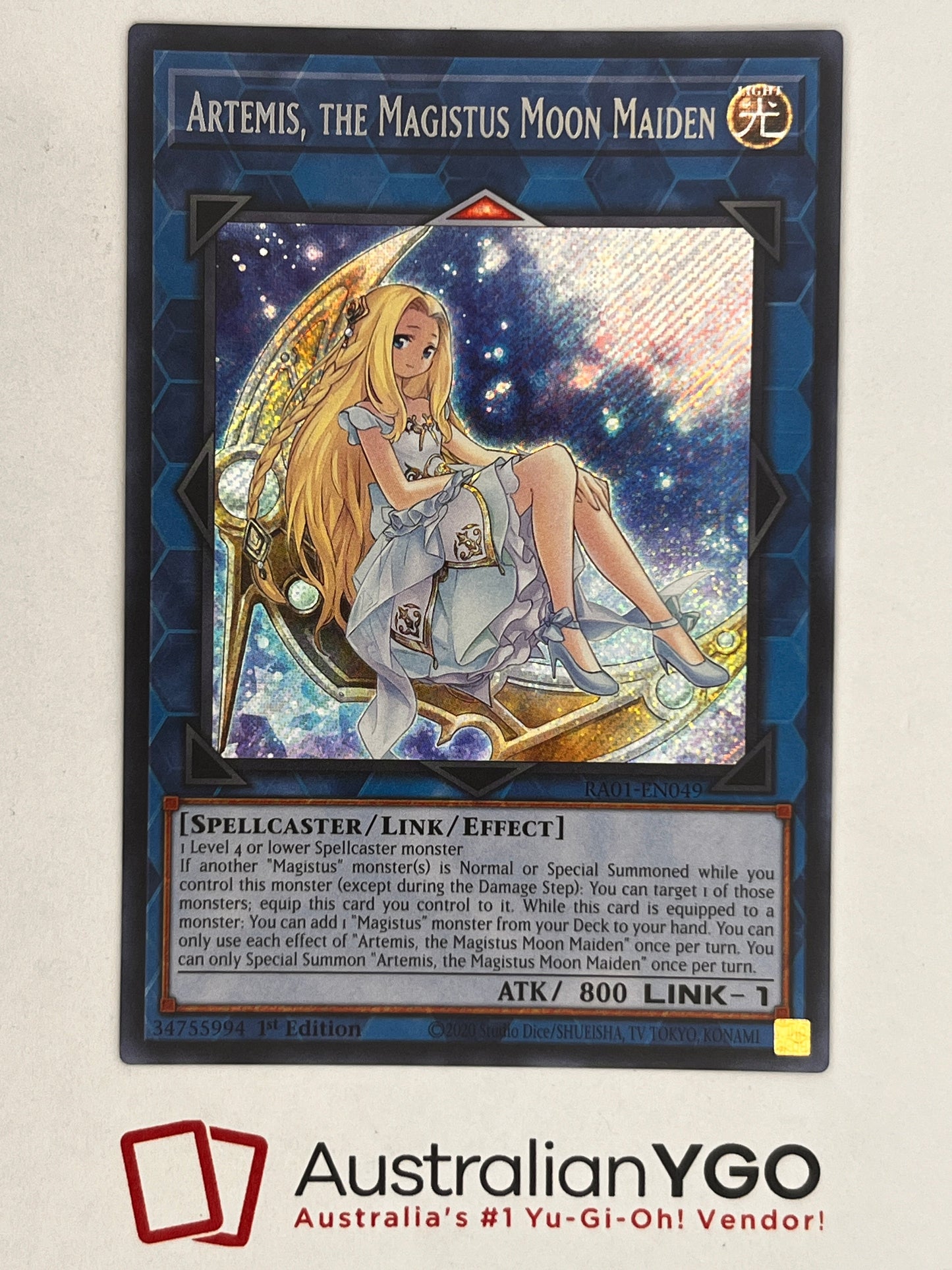 Artemis, The Magistus Moon Maiden (American) RA01-EN049
