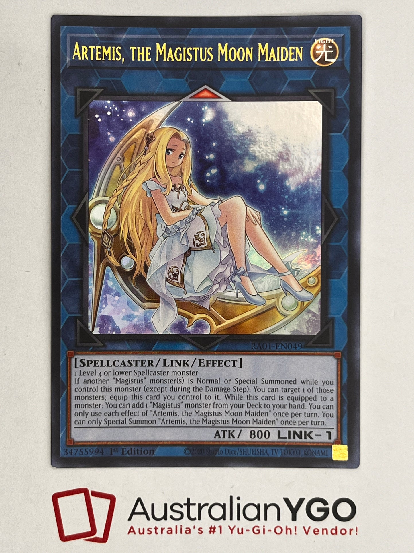 Artemis, The Magistus Moon Maiden (American) RA01-EN049