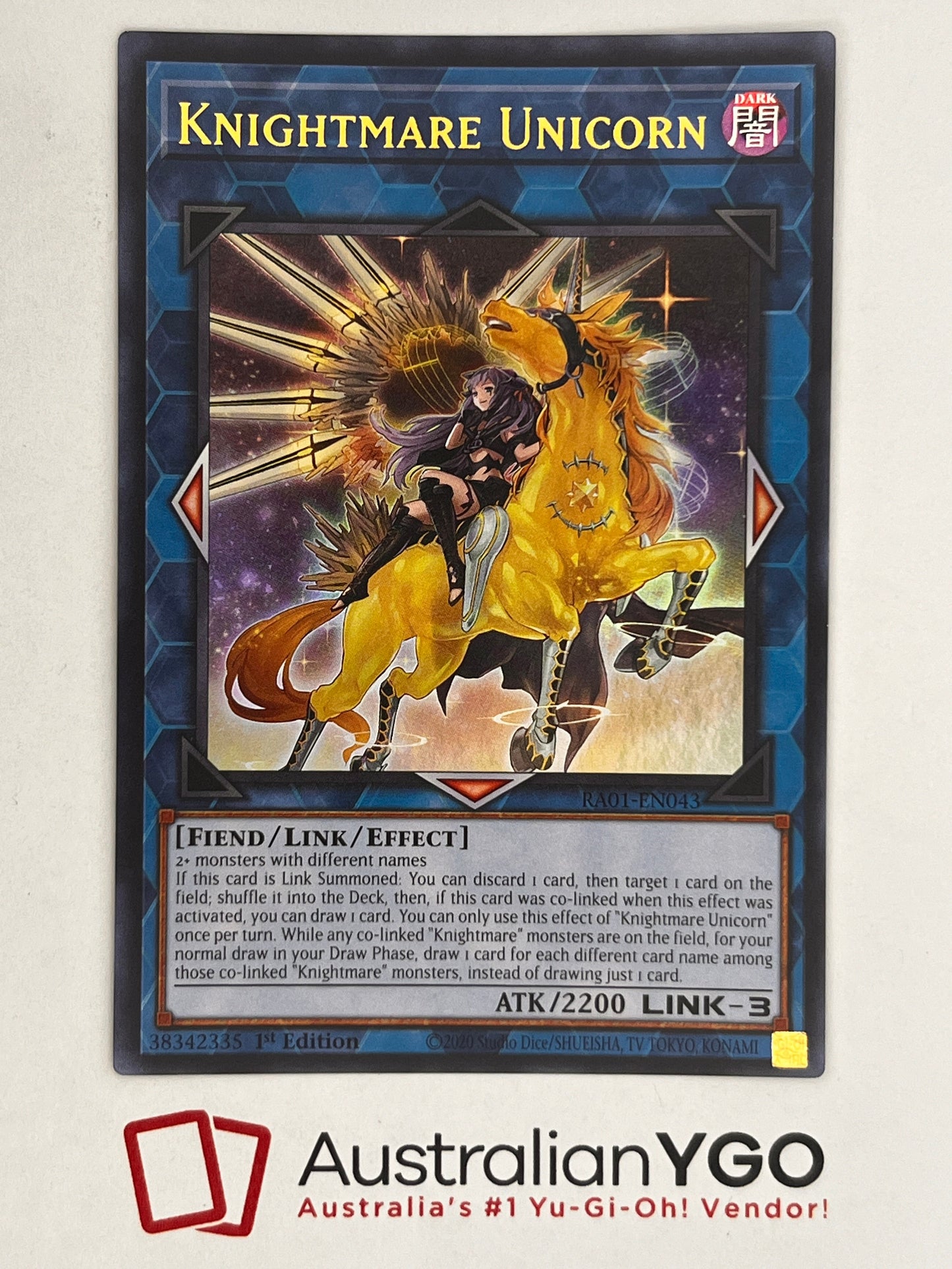Knightmare Unicorn Alt Art (American) RA01-EN043