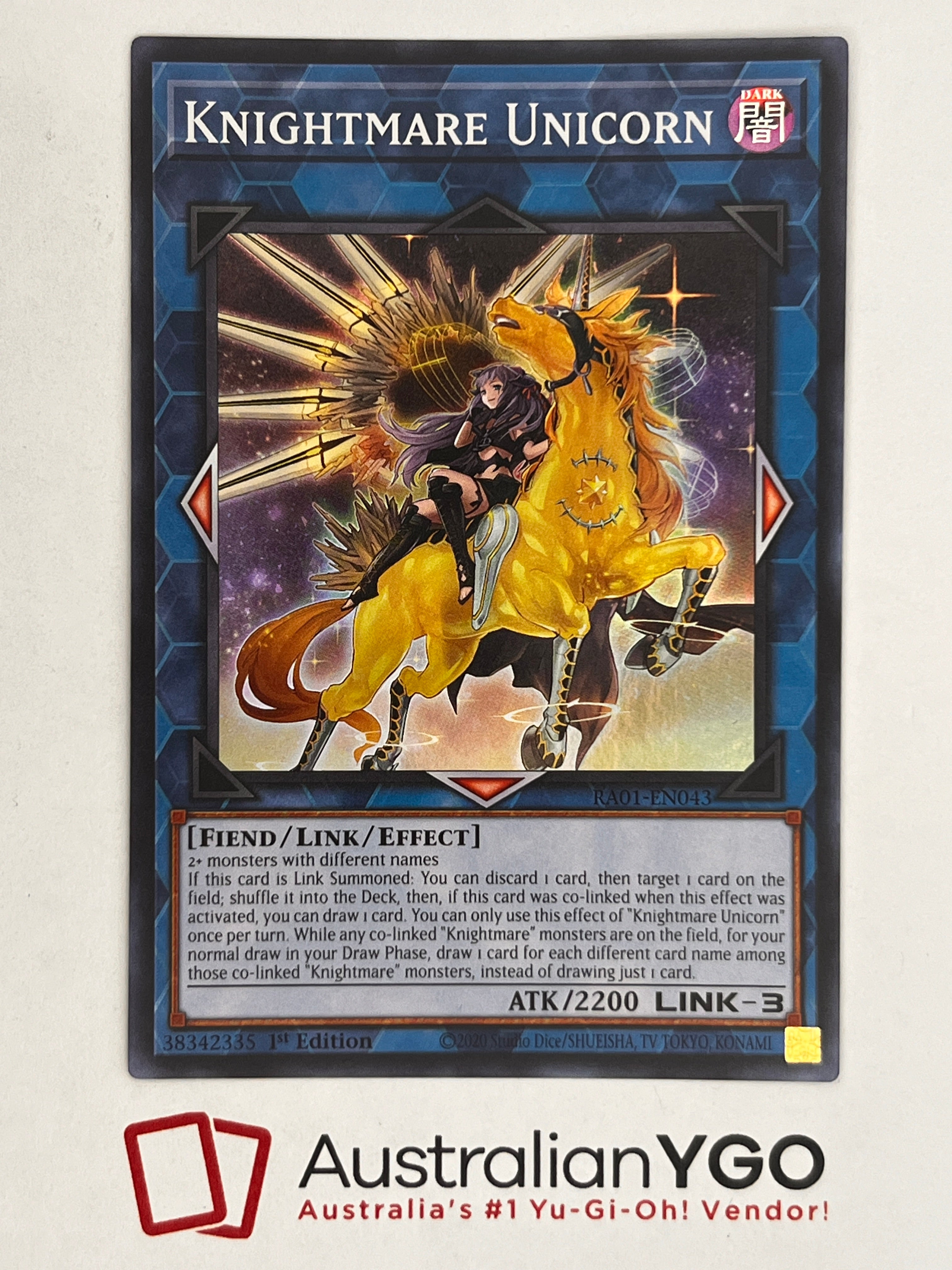 Knightmare Unicorn Alt Art (American) RA01-EN043 Aus Ygo Knightmare Unicorn Alt Art (American) RA01-EN043 Aus Ygo