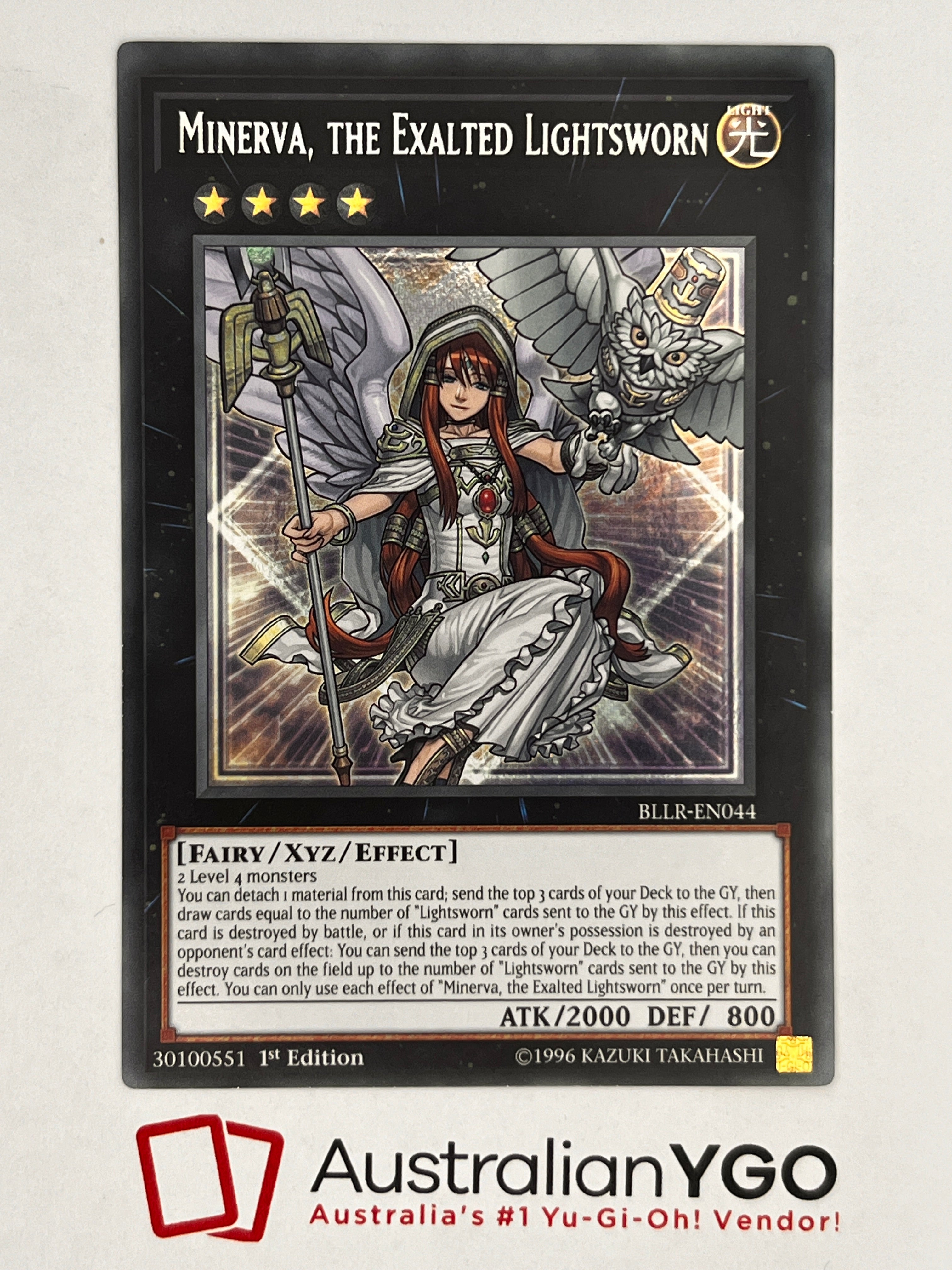 Minerva, The Exalted Lightsworn BLLR-EN044 Aus Ygo Minerva, The Exalted Lightsworn BLLR-EN044 Aus Ygo