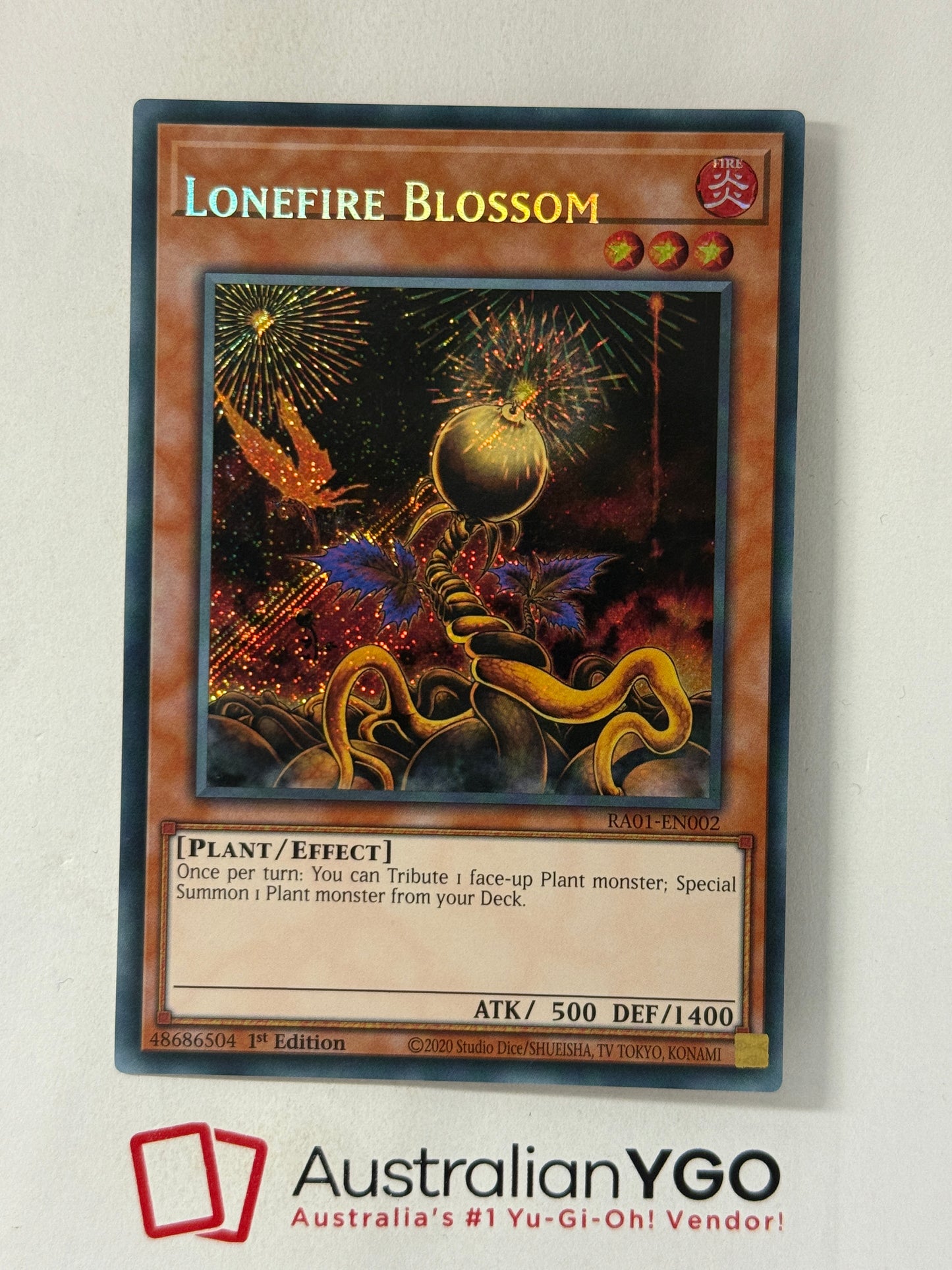 LONEFIRE BLOSSOM RA01-EN002 (MISPRINT)