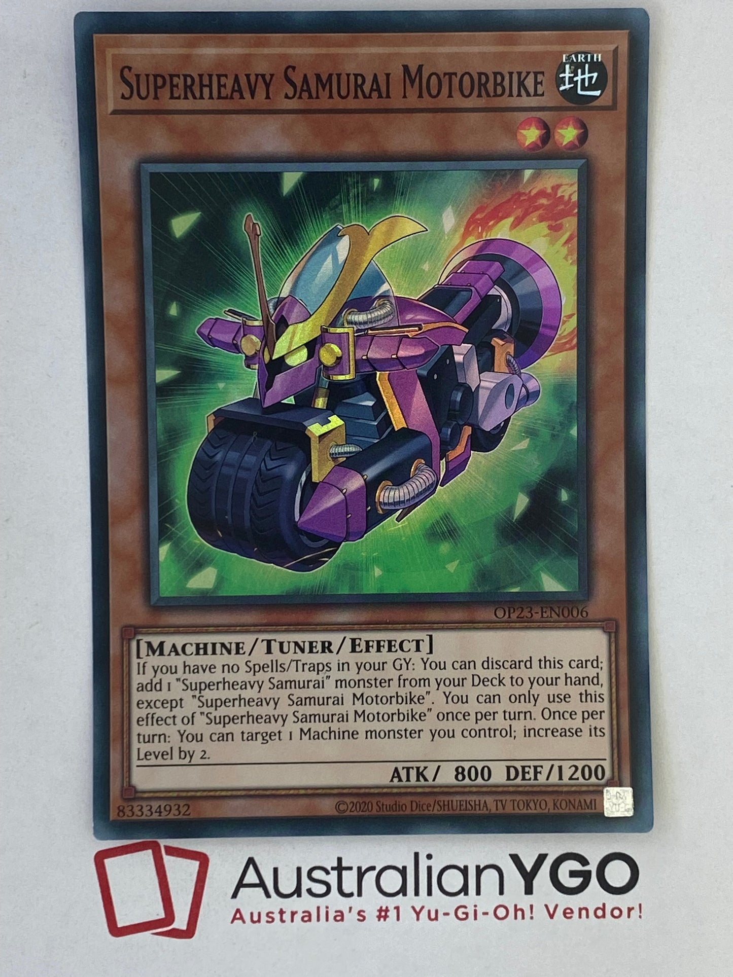 SUPERHEAVY SAMURAI MOTORBIKE OP23-EN006 Aus Ygo SUPERHEAVY SAMURAI MOTORBIKE OP23-EN006 Aus Ygo