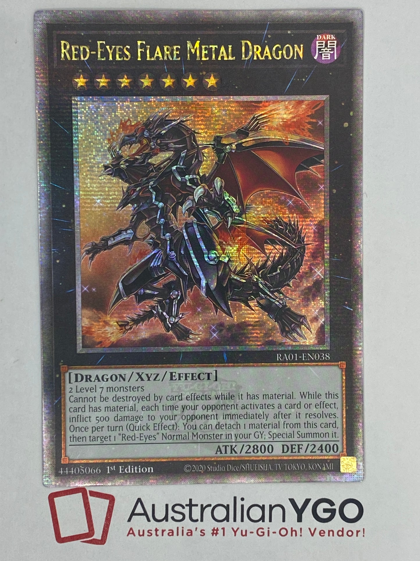 RED-EYES FLARE METAL DRAGON (American) RA01-EN038