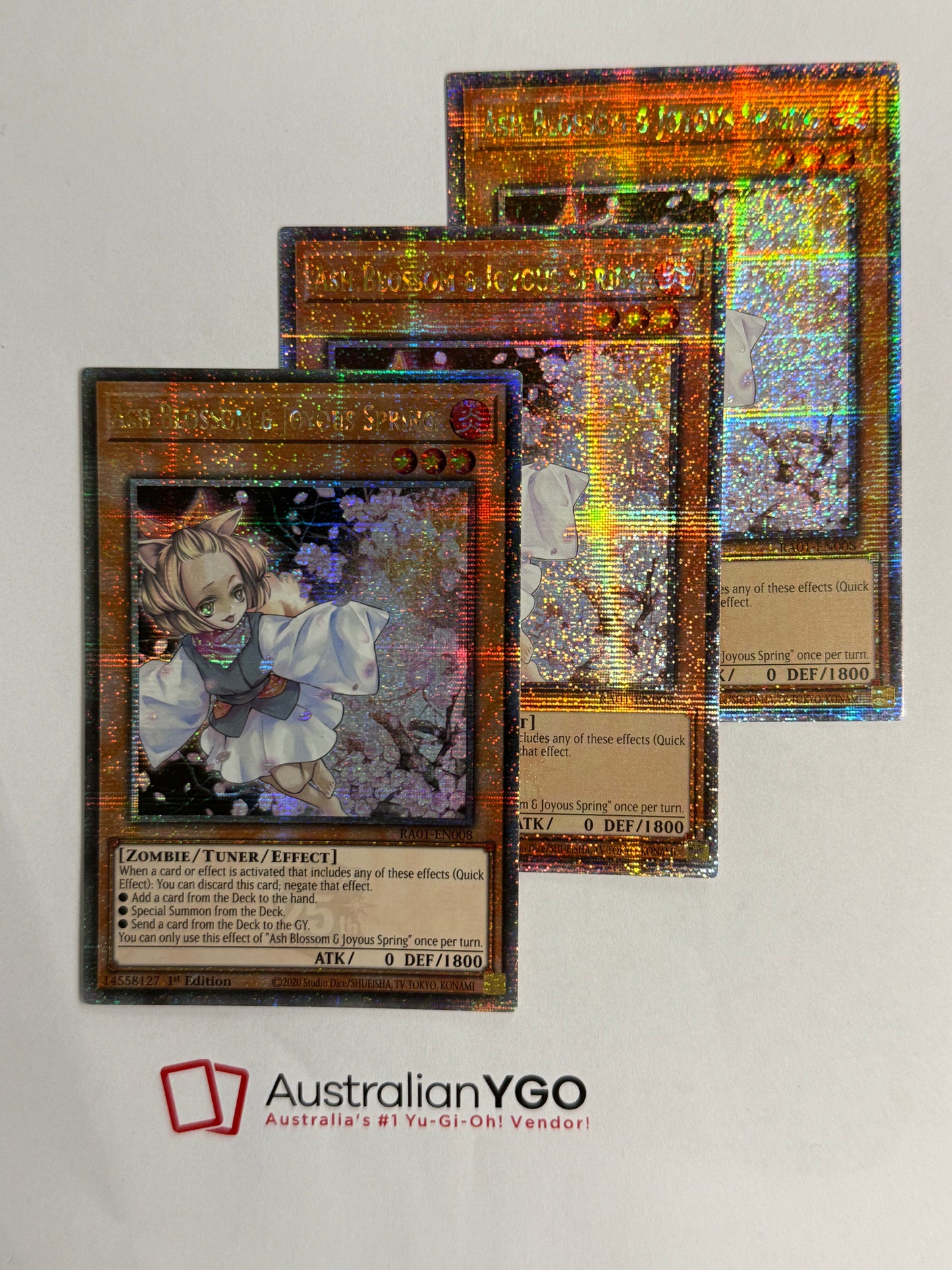ASH BLOSSOM & JOYOUS SPRING RA01-EN008 (QCR) Playset