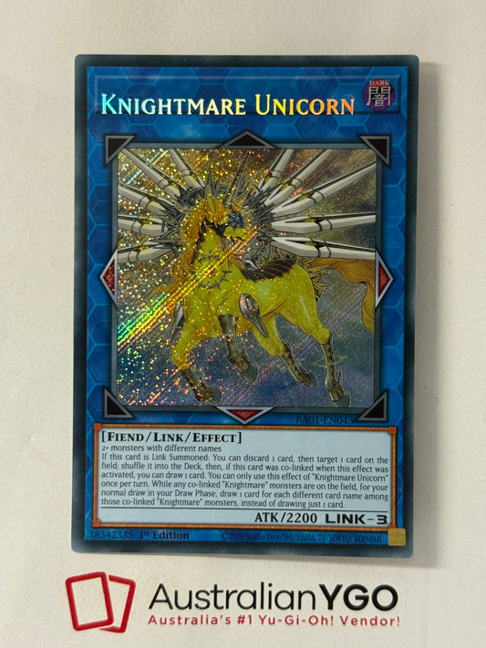 KNIGHTMARE UNICORN RA01-EN043 (MISPRINT)