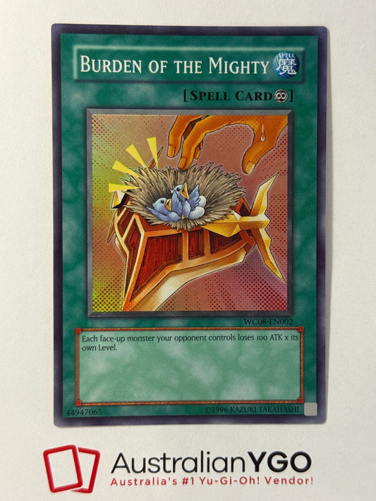 BURDEN OF THE MIGHTY WC08-EN002