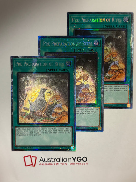 PRE-PREPARATION OF RITES RA01-EN055 (CR) Playset