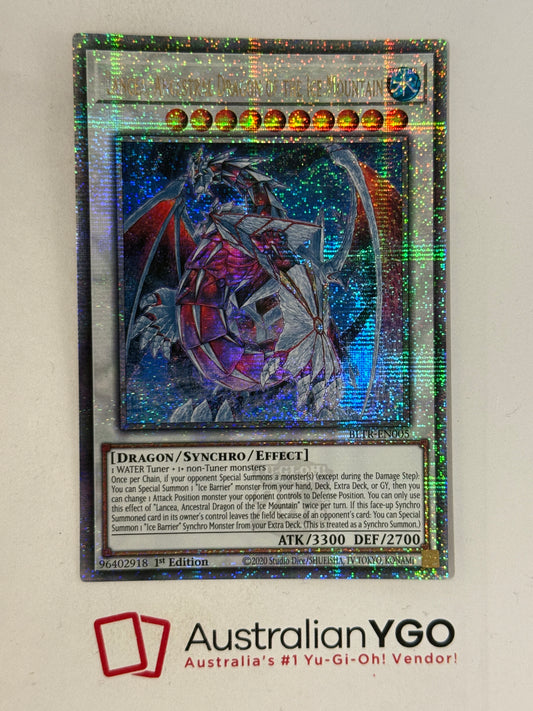 LANCEA, ANCESTRAL DRAGON OF THE ICE MOUNTAIN RA03-EN096 (QCR)