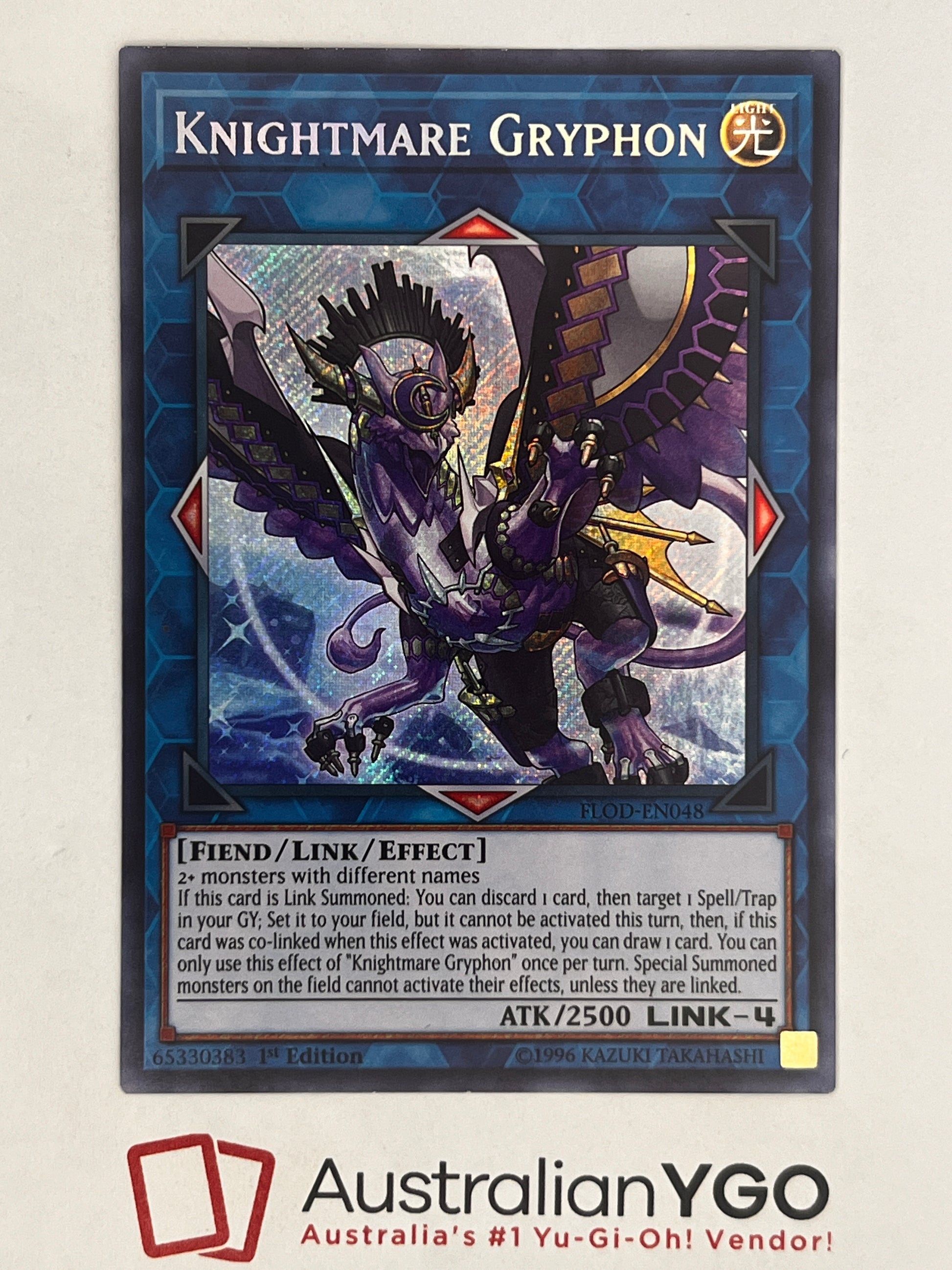 knightmare yugioh cards KNIGHTMARE GRYPHON FLOD-EN048 – Aus Ygo